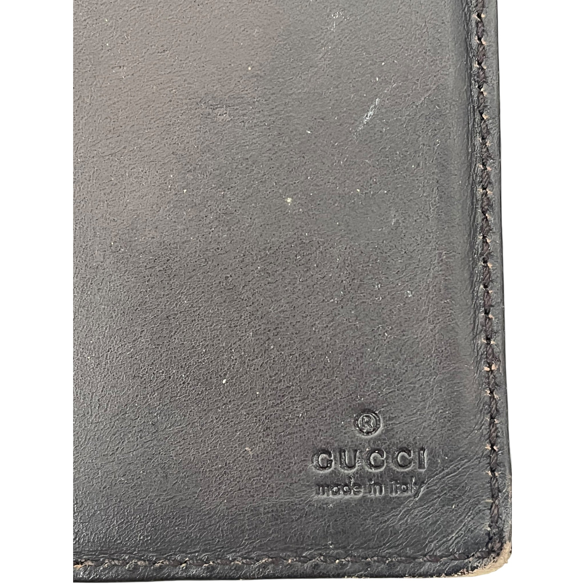GUCCI/Wallet/Leather/BRW/M's/EMBOSSED GUCCISMA LEATHER view 5