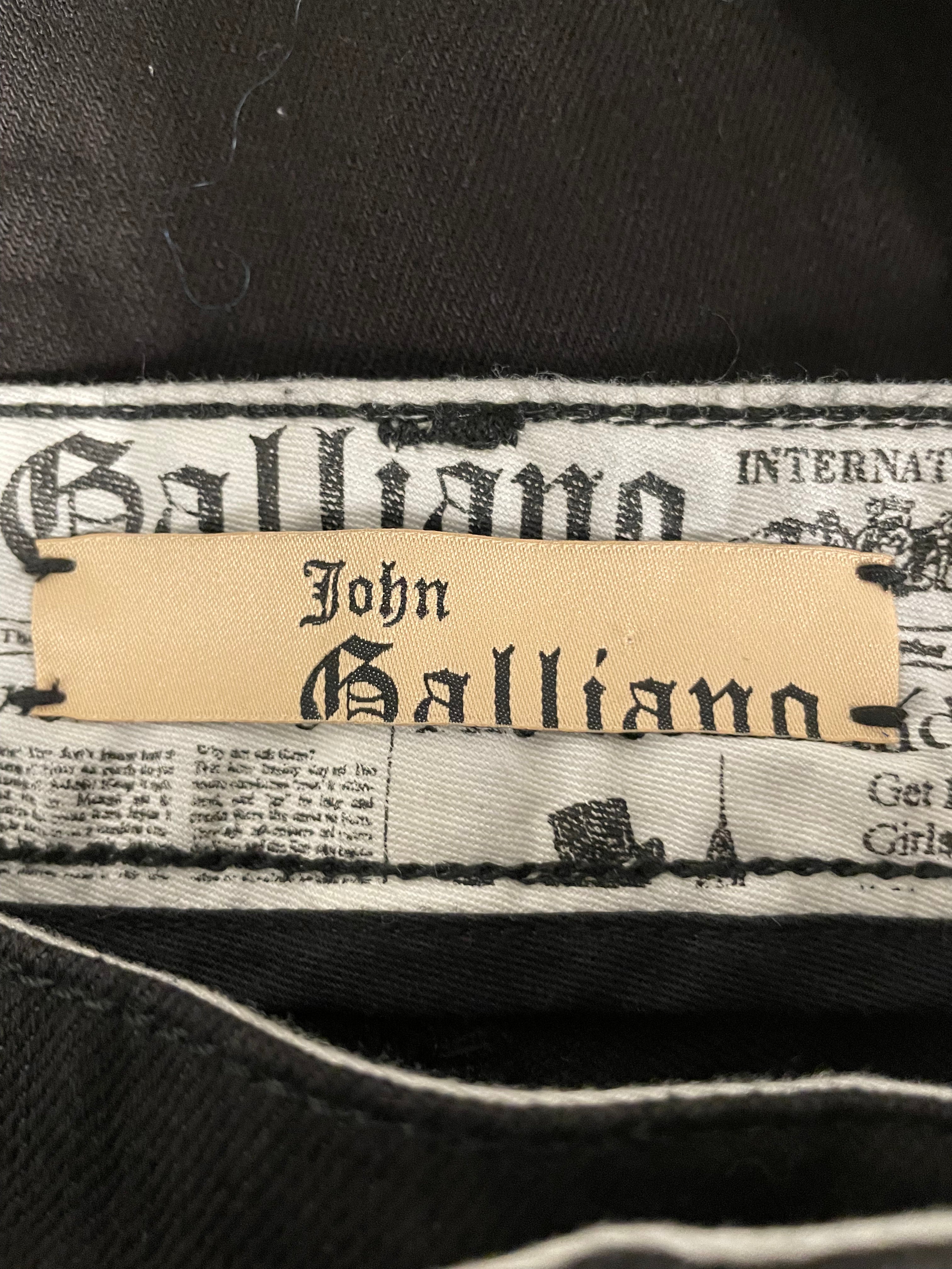 John Galliano/Pants/14/Cotton/BLK/ART. JAAAE COW LEATHER view 3