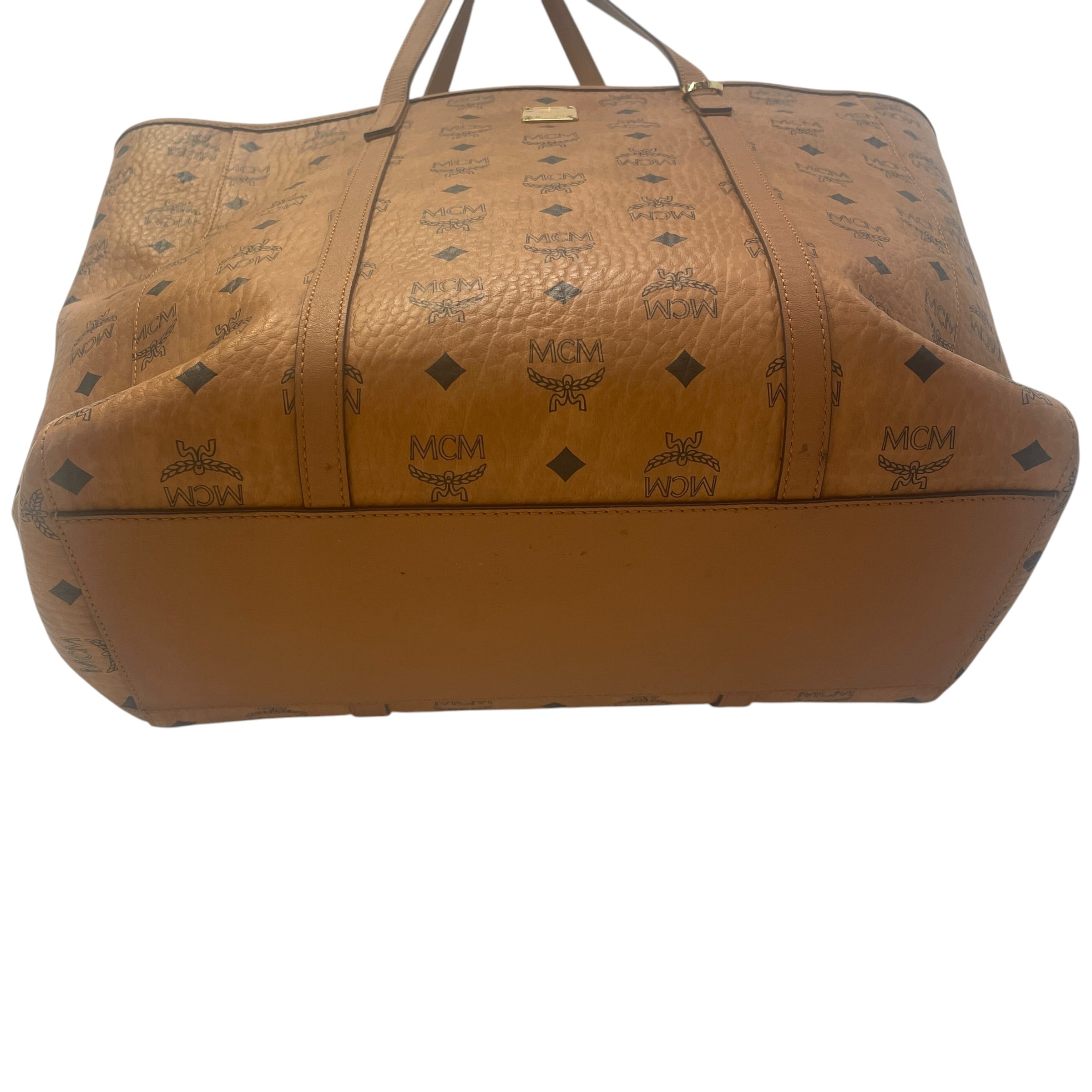 MCM/Tote Bag/Monogram/Leather/CML/Visetos Toni Shopper WHT Line view 3