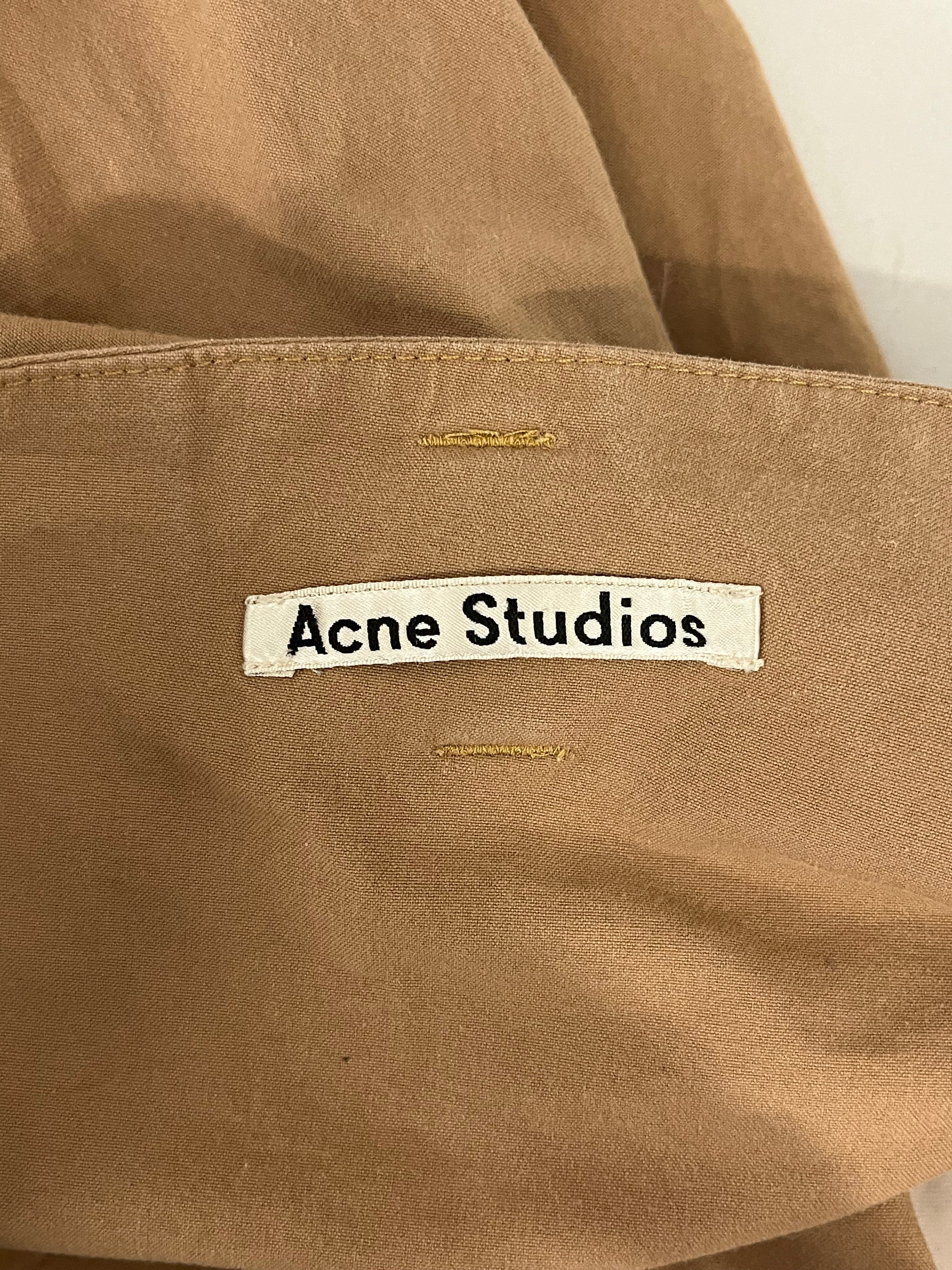 Acne Studios/Cargo Pants/54/Cotton/BEG/TIE UP WAIST view 3