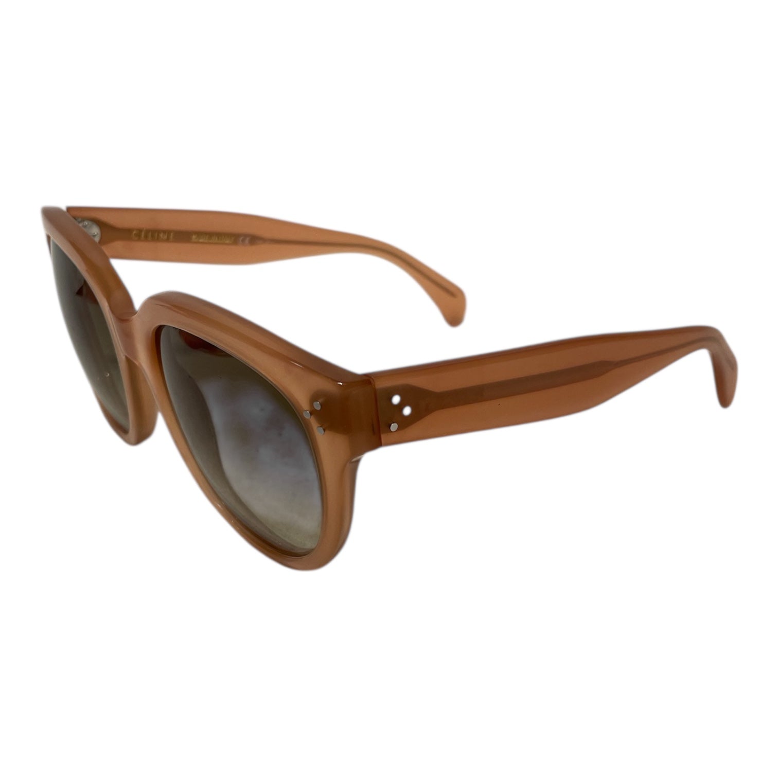 CELINE/Sunglasses/Plastic/BEG/cateye sunbrow view 3