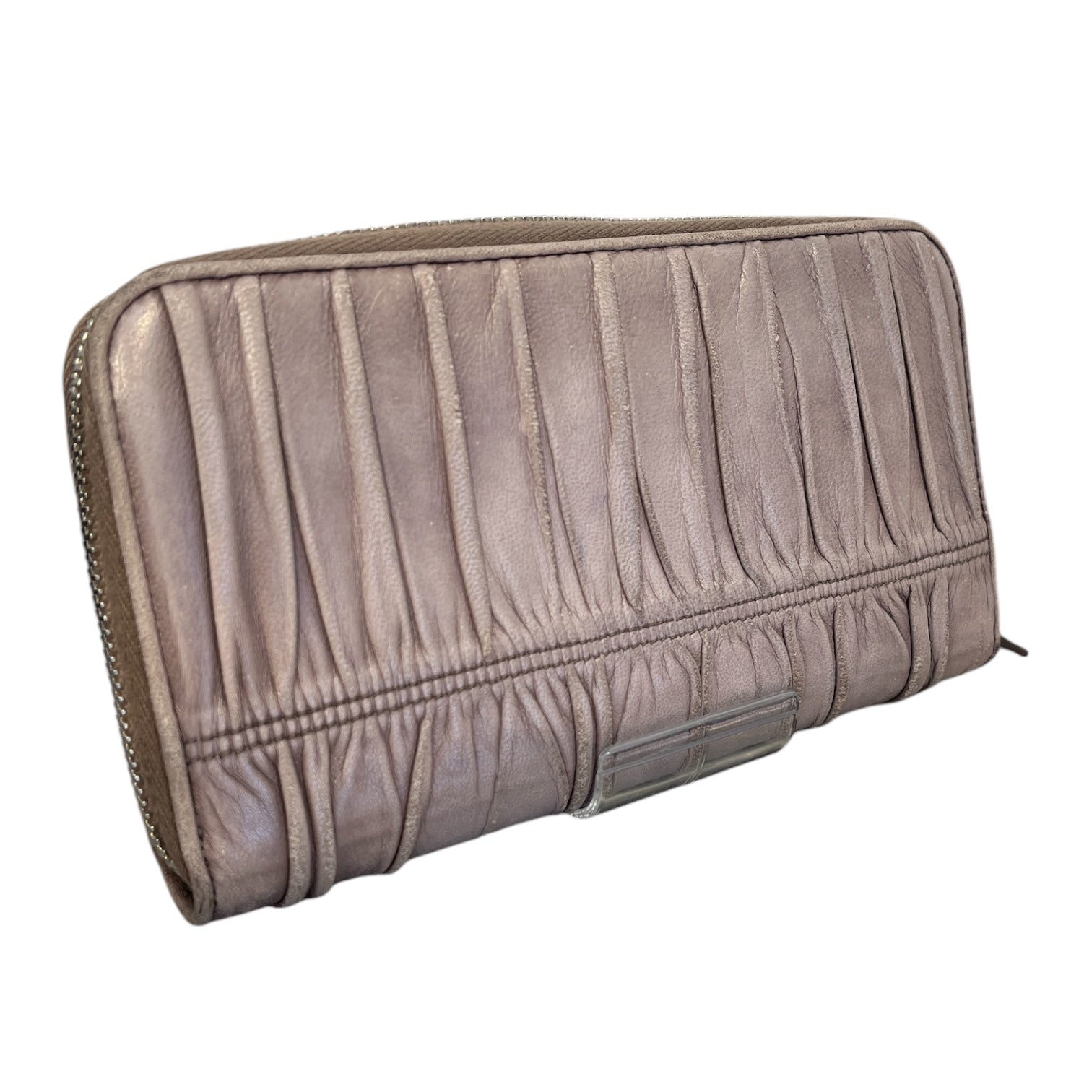 PRADA/Long Wallet/Leather/GRY/L's/NAPPA GAUFRE ZIP WALLET 104 view 2