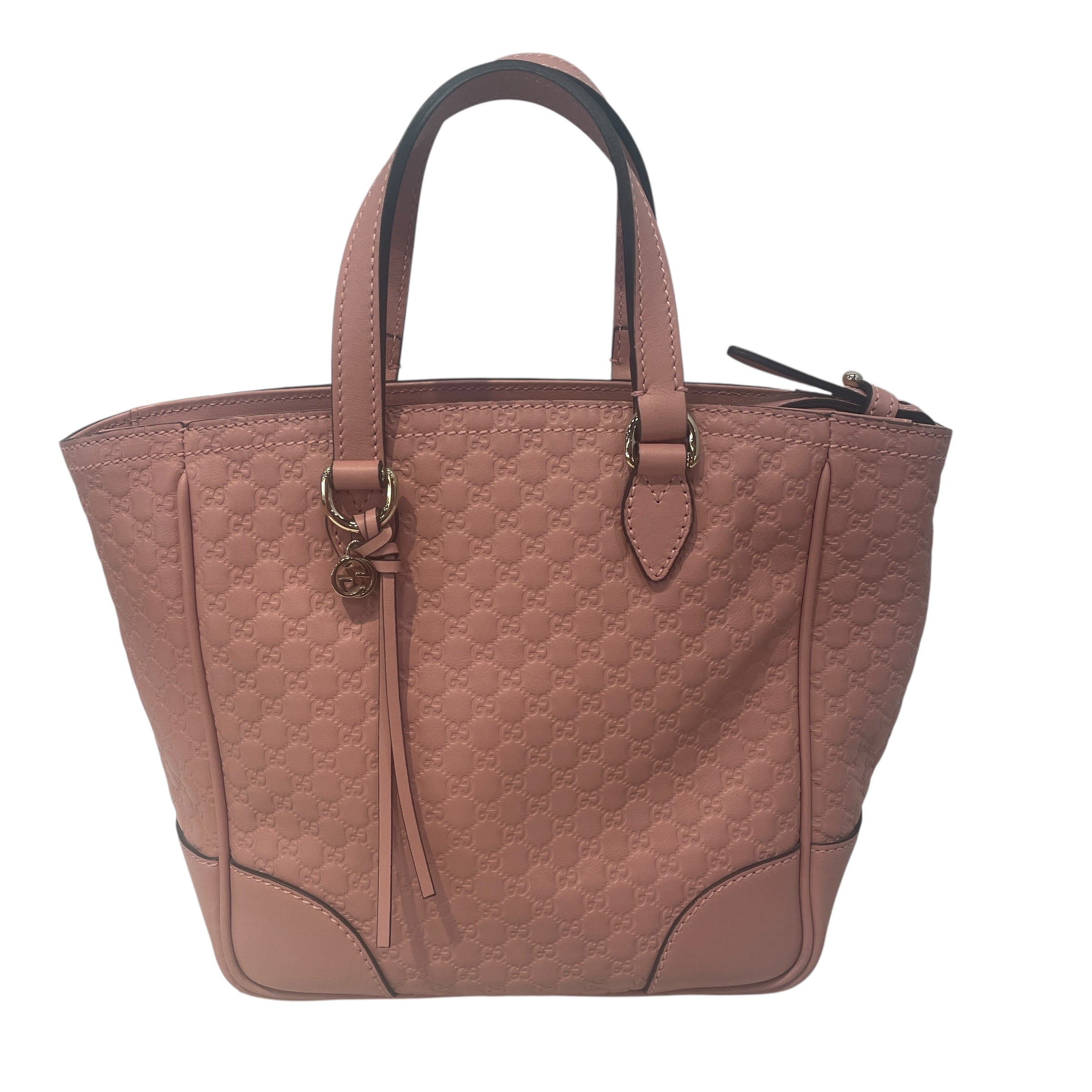 GUCCI/Tote Bag/Monogram/Leather/PNK/Microguccissima Bree Small view 1
