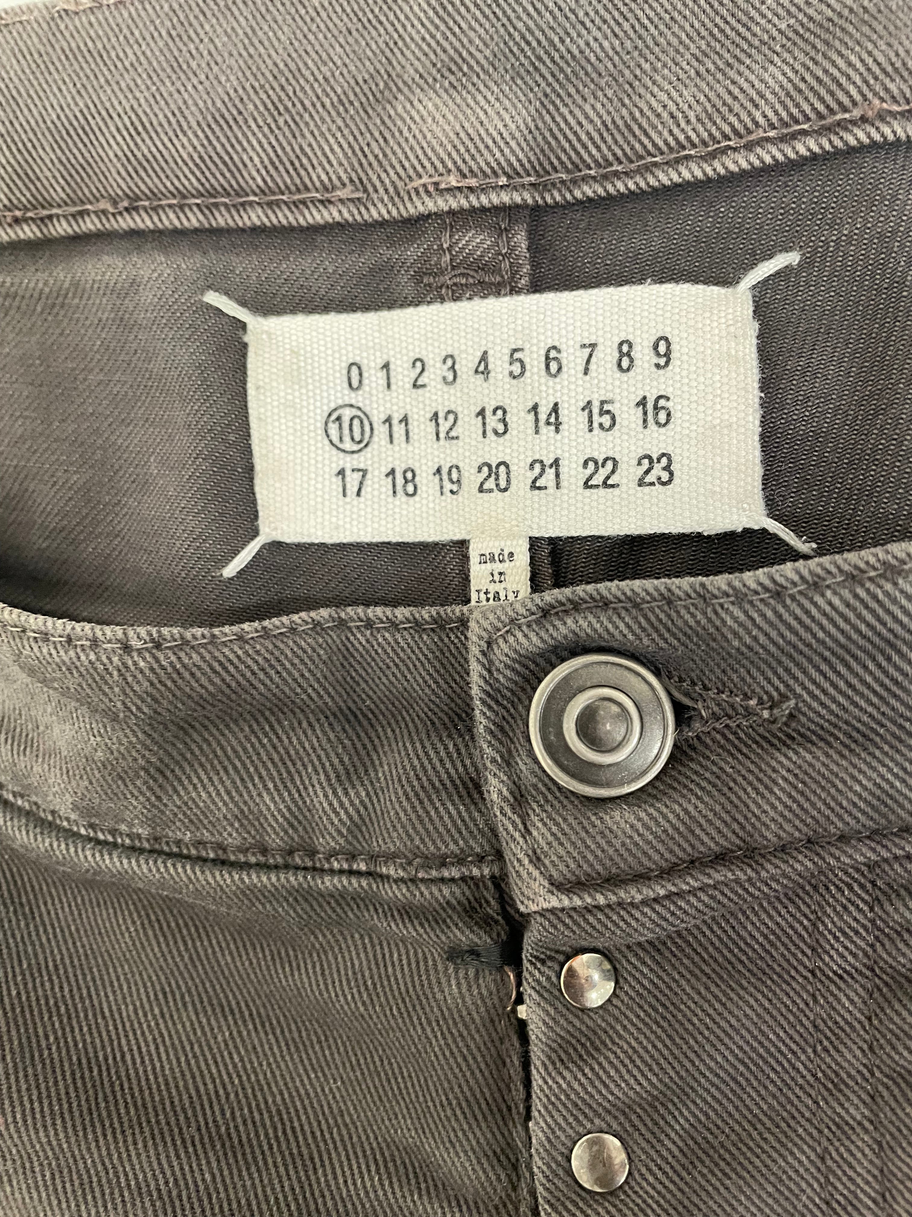 Maison Margiela/Shorts/54/Denim/GRY/Charcoal Grey Slim Shorts view 3