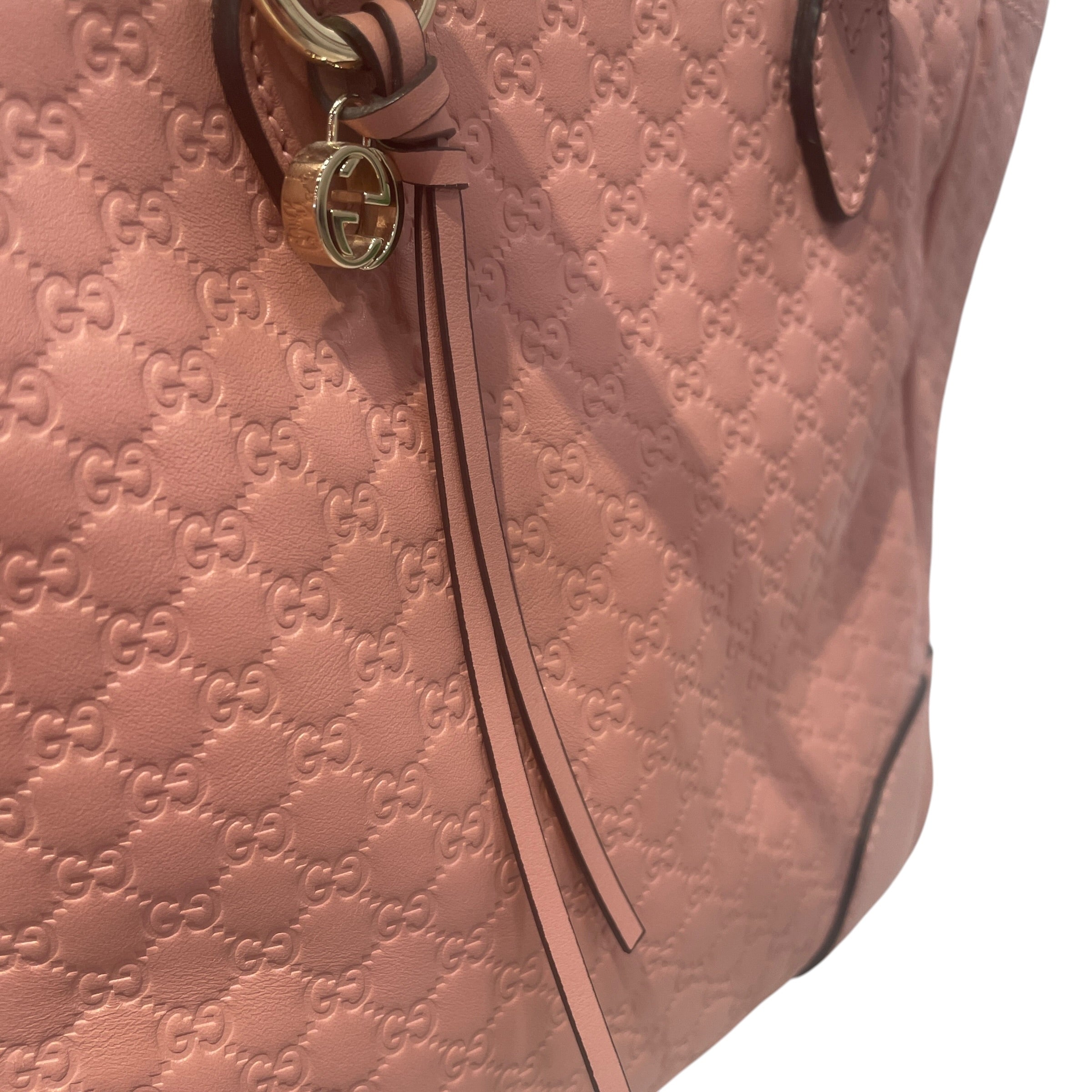 GUCCI/Tote Bag/Monogram/Leather/PNK/Microguccissima Bree Small view 6