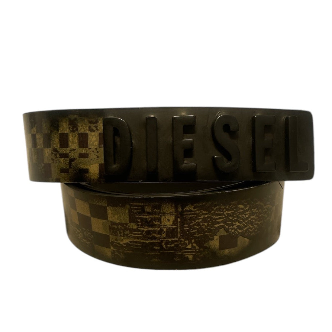 DIESEL/Belt/All Over Print/GRN/B Letters B- Belt view 1
