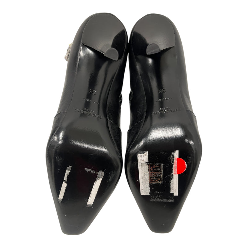 SAINT LAURENT/Chelsea Boots/US 6/Leather/BLK/