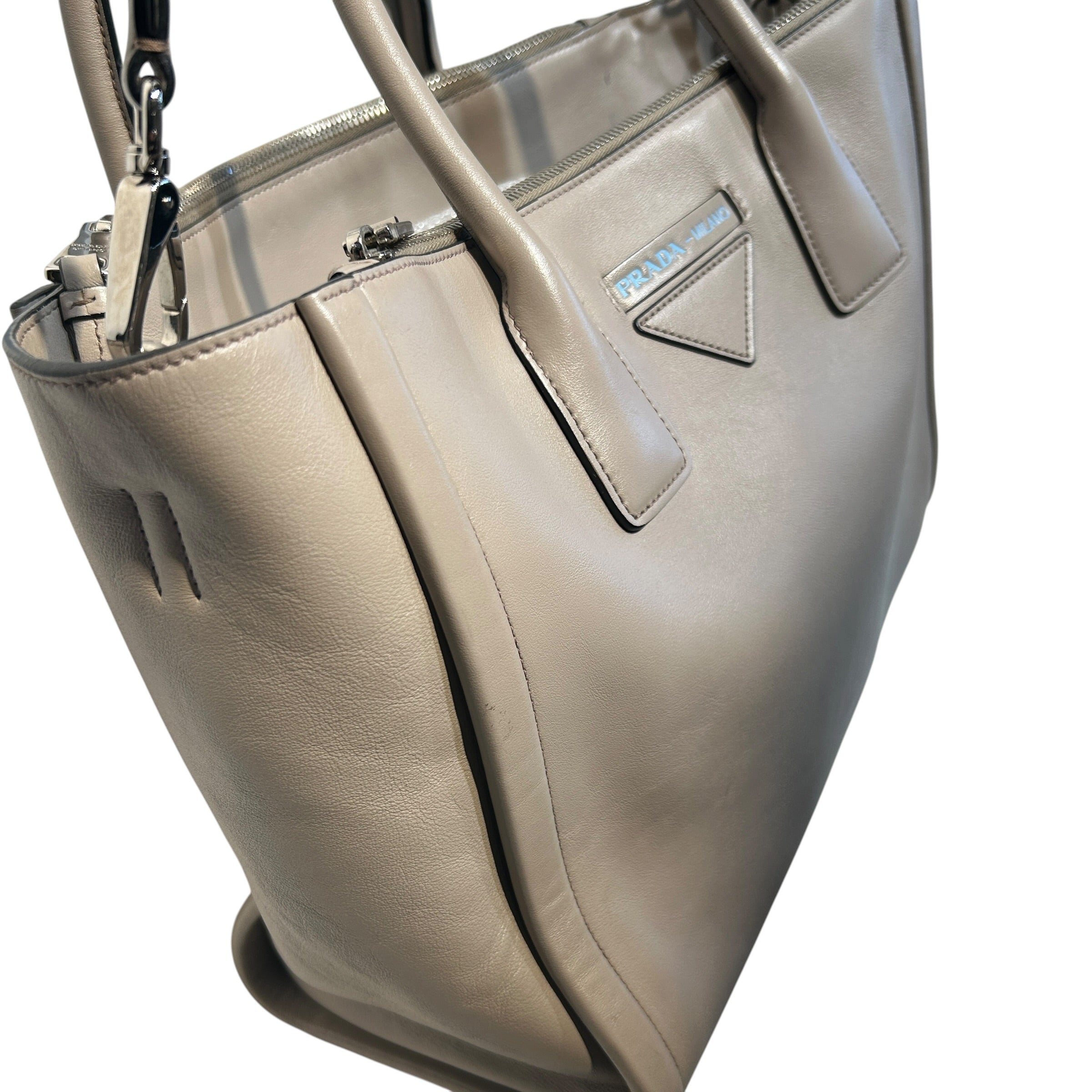 PRADA/Tote Bag/Leather/CRM/leather concept view 6