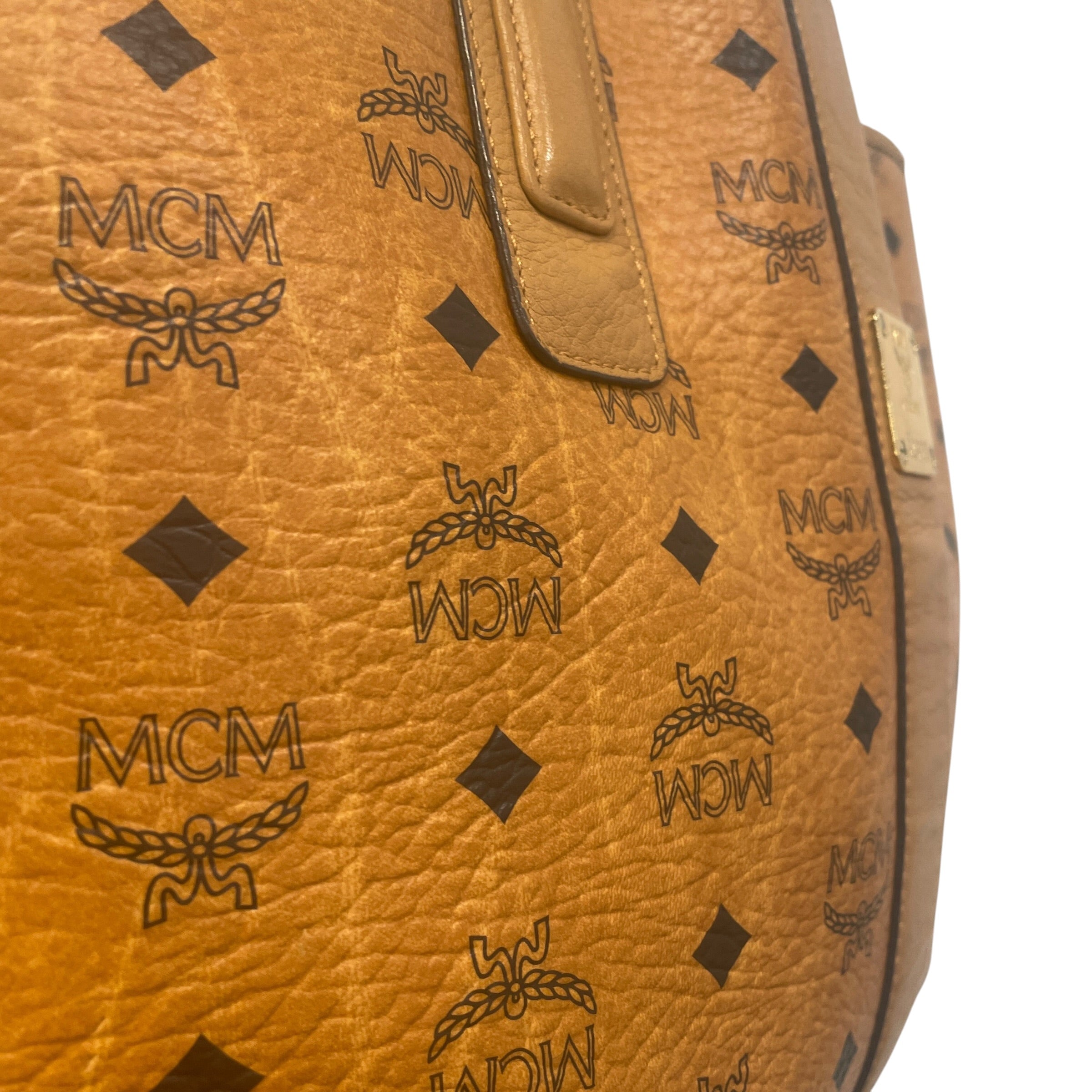 MCM/Tote Bag/Monogram/Leather/BRW/Liz Shopper Visestos view 6