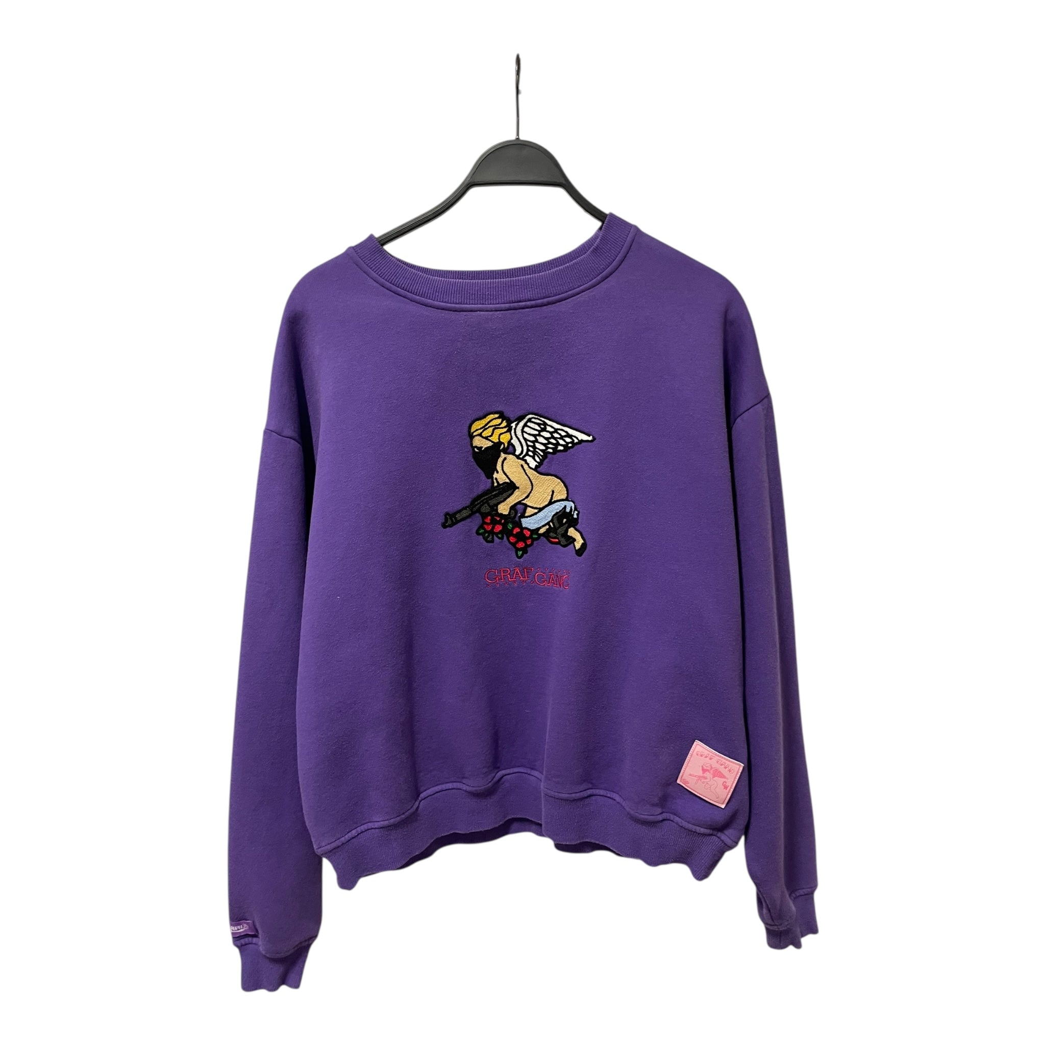 GRAFGANG/Sweater/M/Graphic/Cotton/PPL/angel view 1