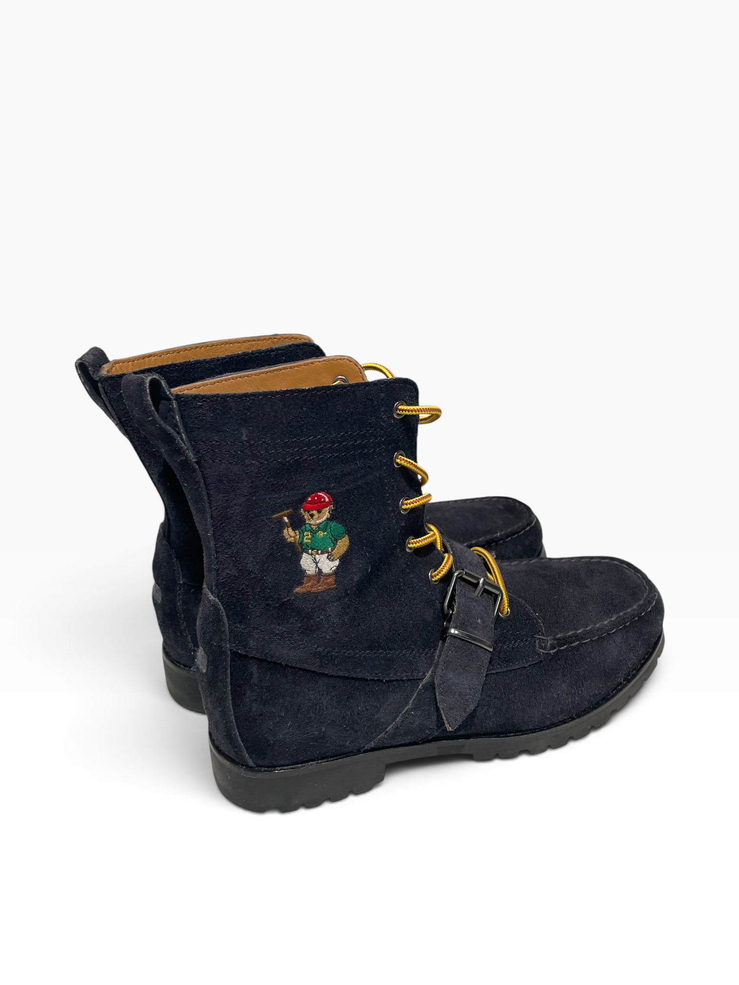 POLO RALPH LAUREN/Lace Up Boots/US 10/Suede/NVY/ view 1
