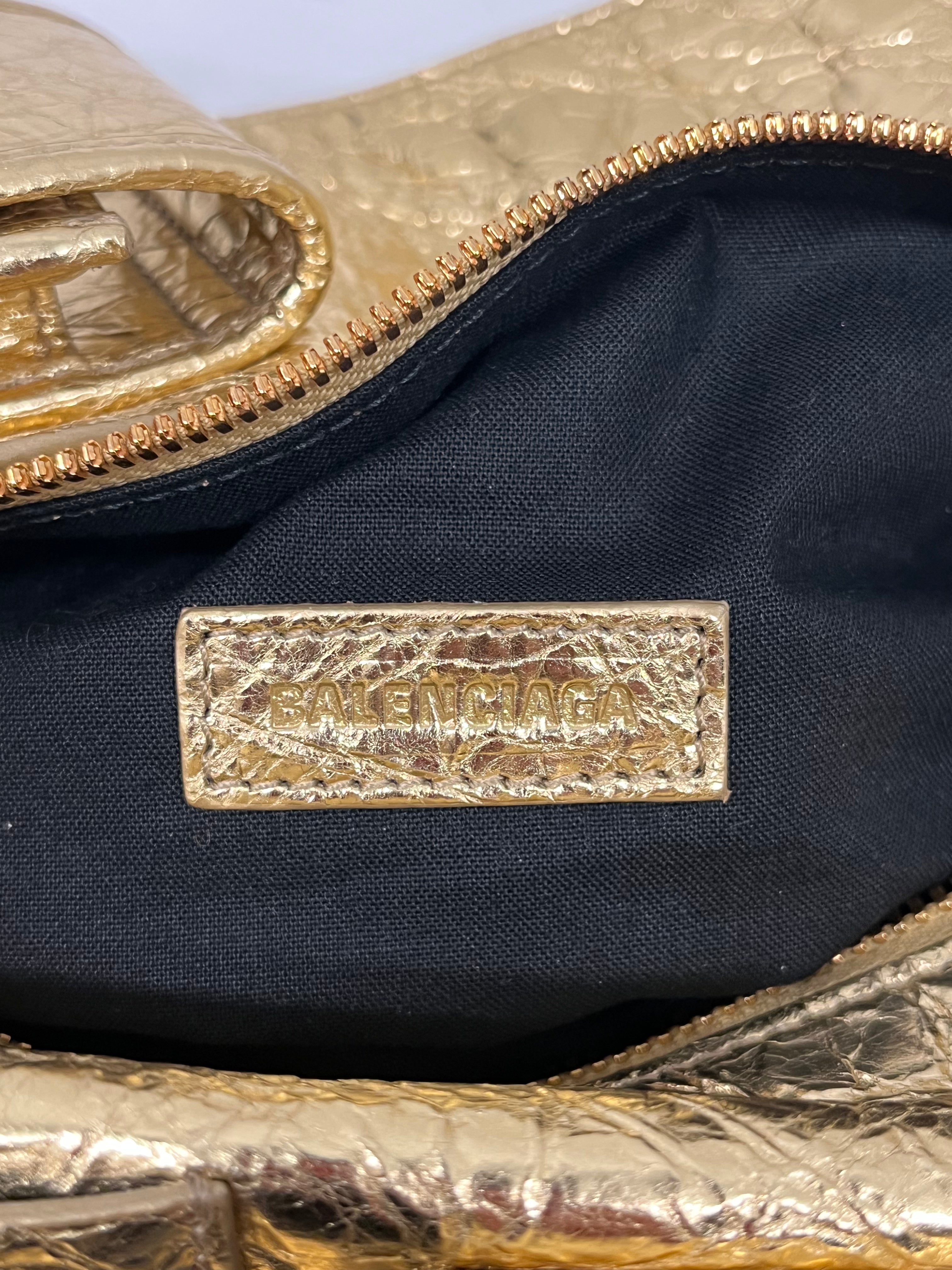 BALENCIAGA/Bag/Leather/GLD/SMALL SUPERBUSY view 3