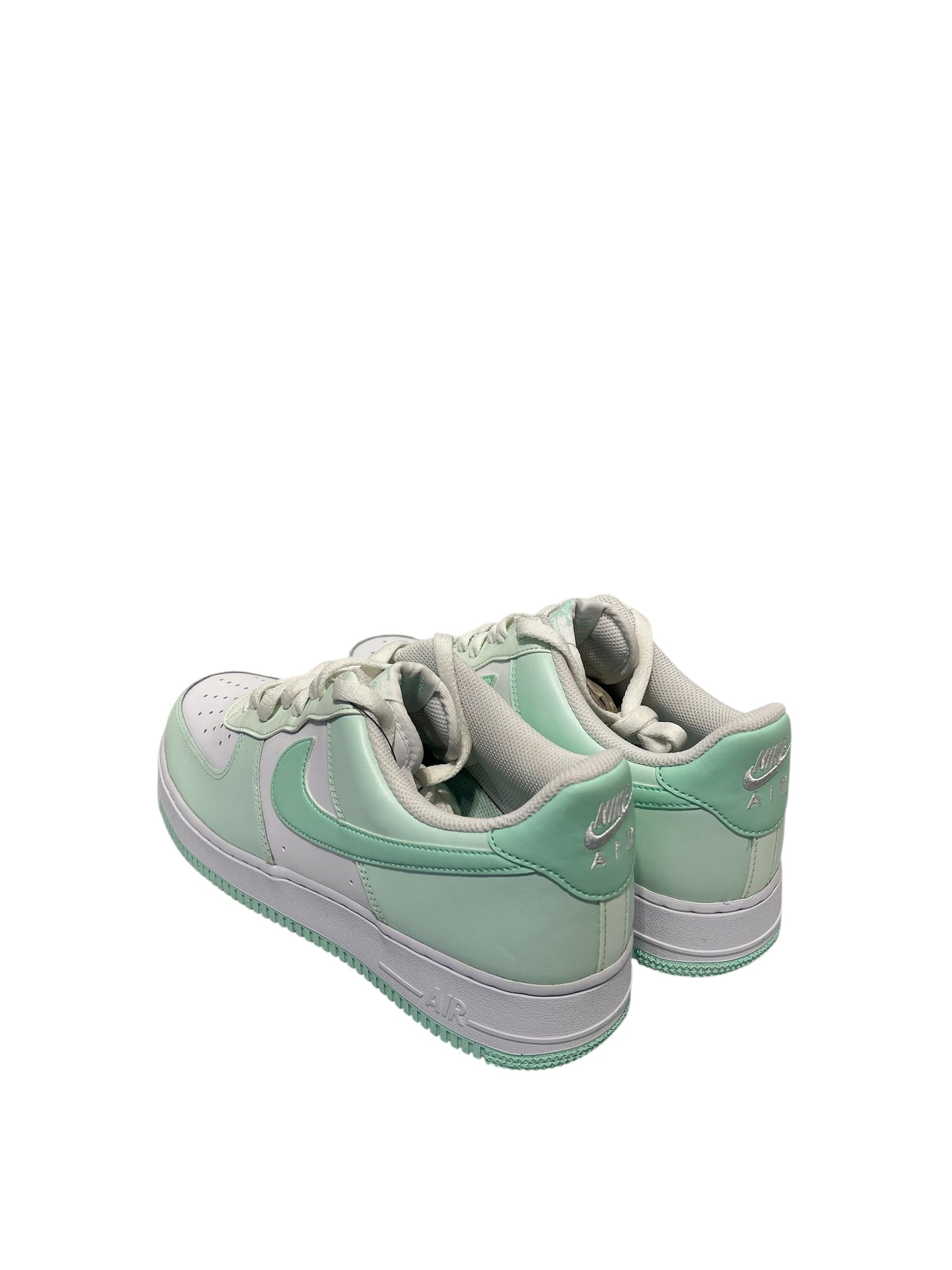 NIKE/Low-Sneakers/US 11/Border/Leather/MLT/Mint & White Colorway AF1 view 2