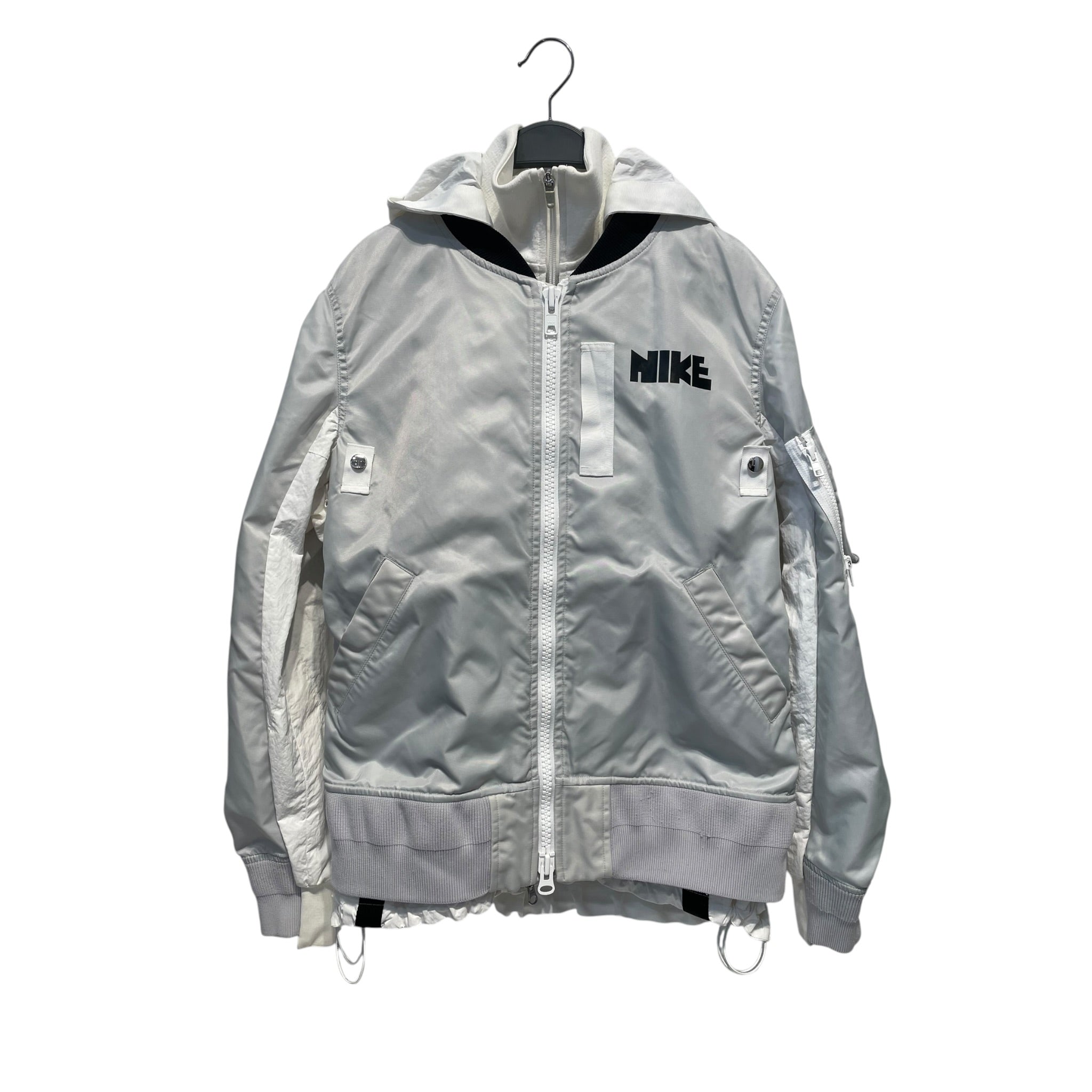 NIKE/Sacai/Puffer Jkt/S/Polyester/GRY/ view 1