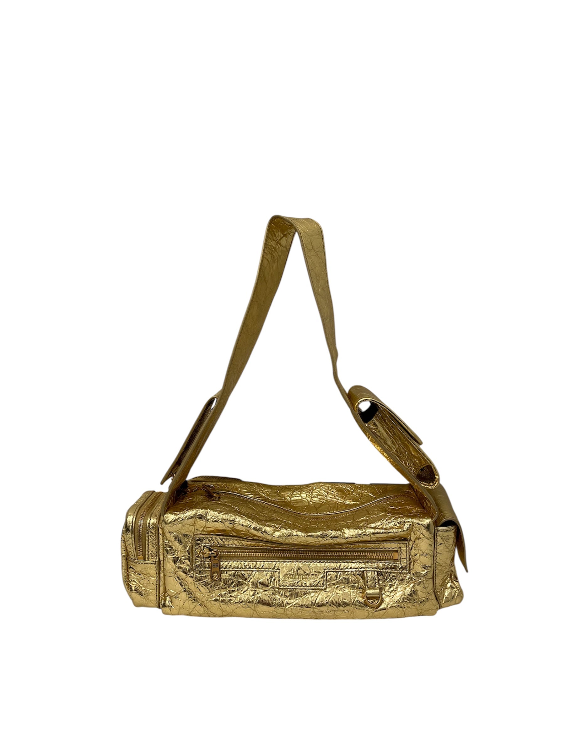 BALENCIAGA/Bag/Leather/GLD/SMALL SUPERBUSY view 2