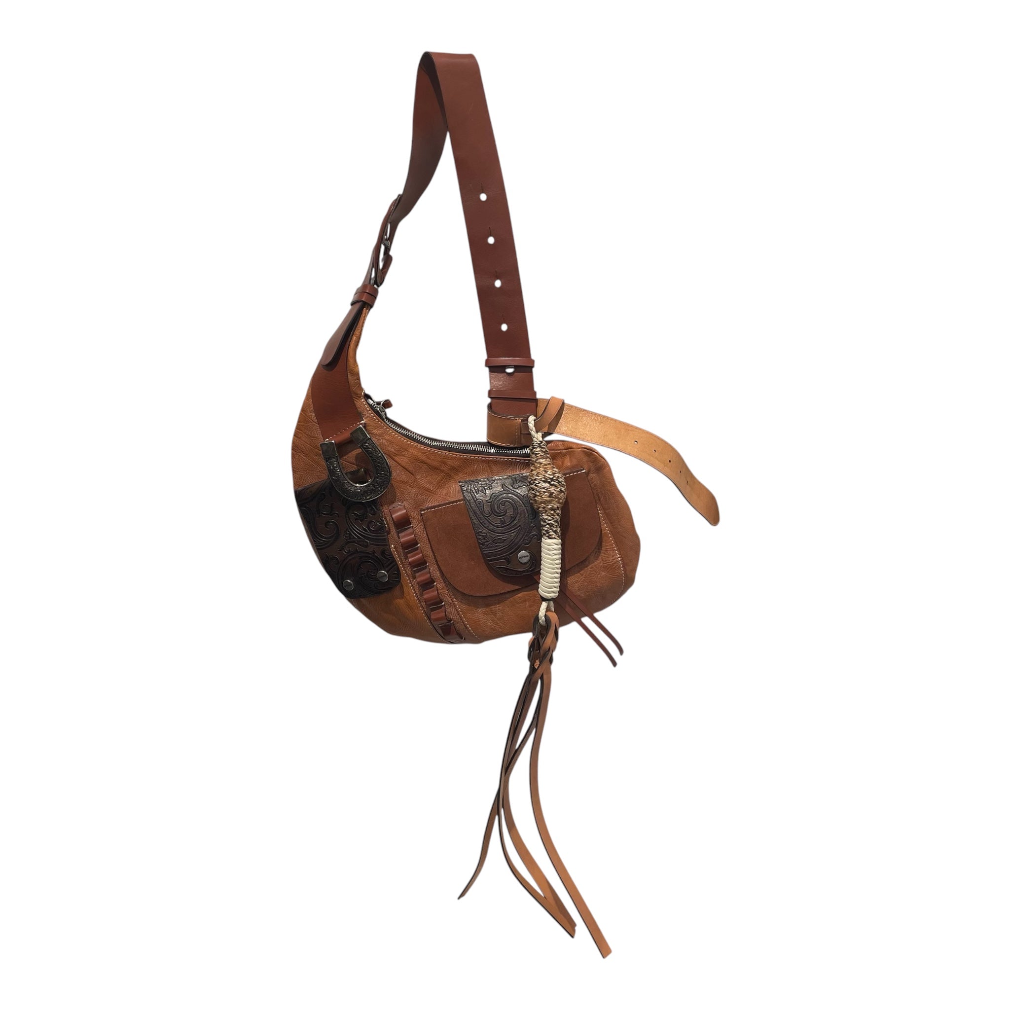 ETRO/Bag/Paisley/Leather/BRW/cowboy silver horseshoe whip view 2