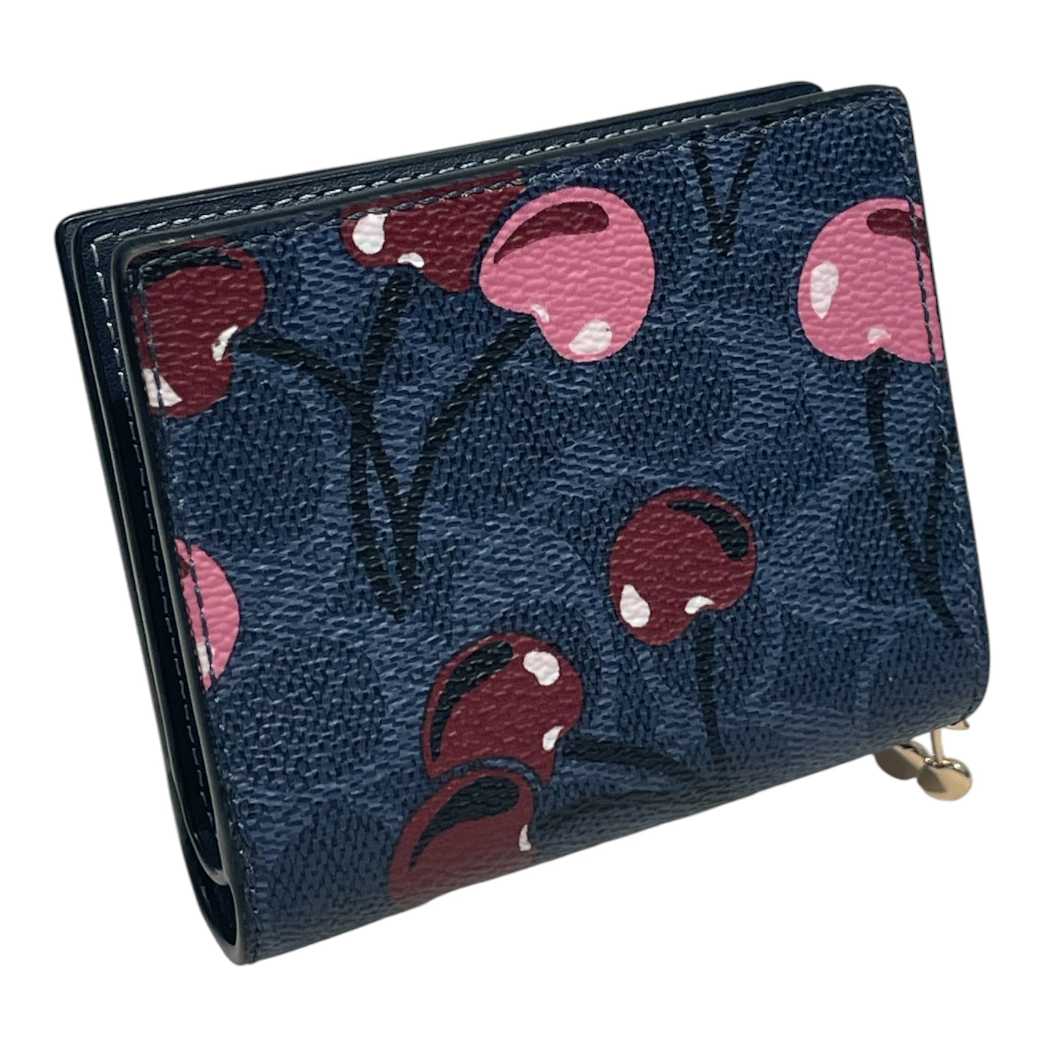 COACH/Wallet/Leather/BLU/Snap Wallet - Cherry Print view 2