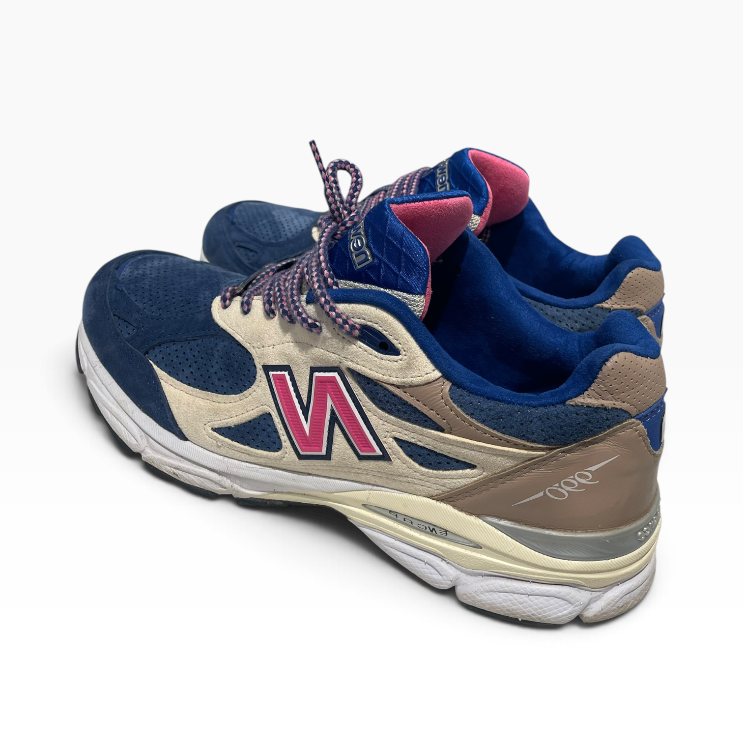 NEW BALANCE/KITH/Low-Sneakers/US 10/Suede/BLU/990v3 'Daytona' view 2