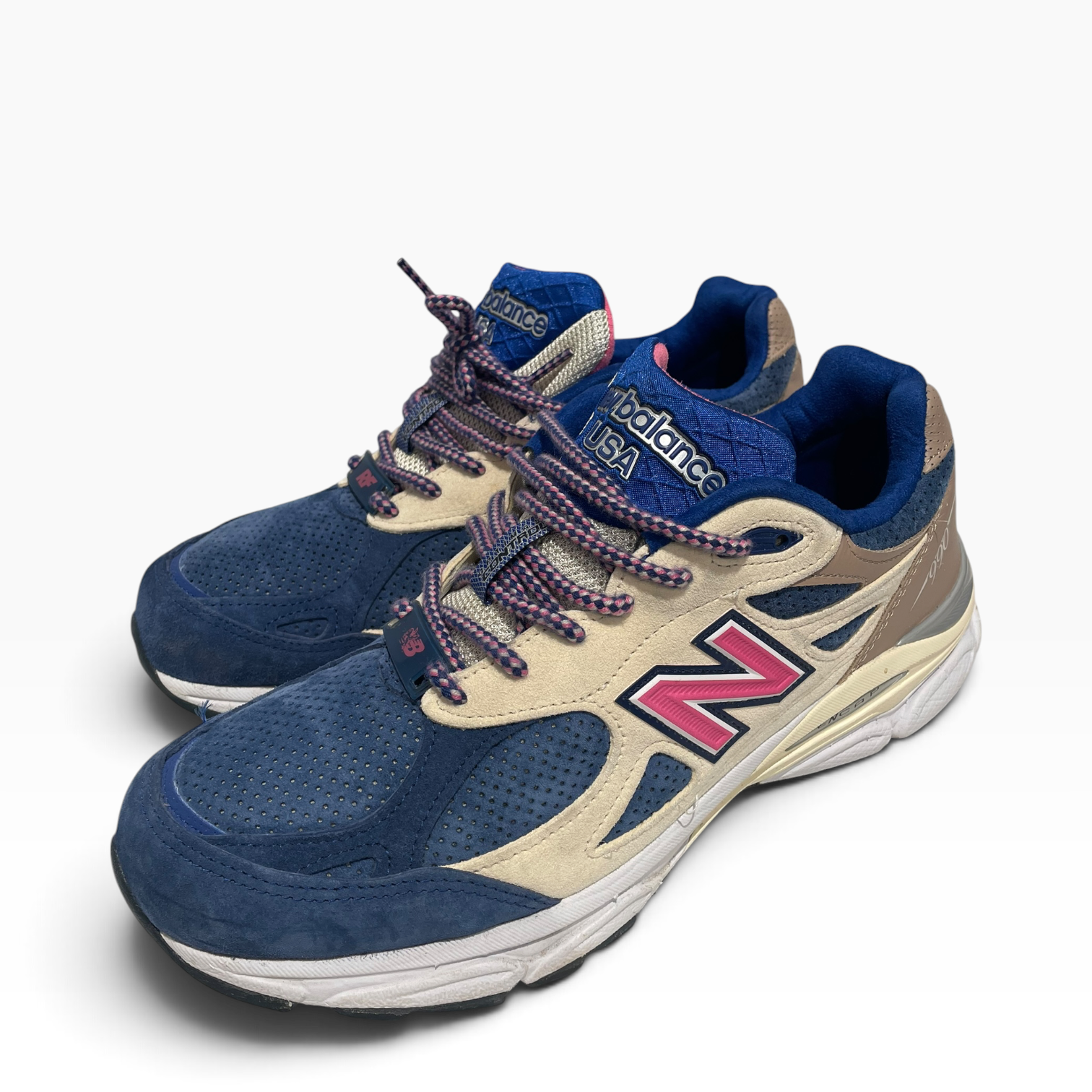 NEW BALANCE/KITH/Low-Sneakers/US 10/Suede/BLU/990v3 'Daytona'