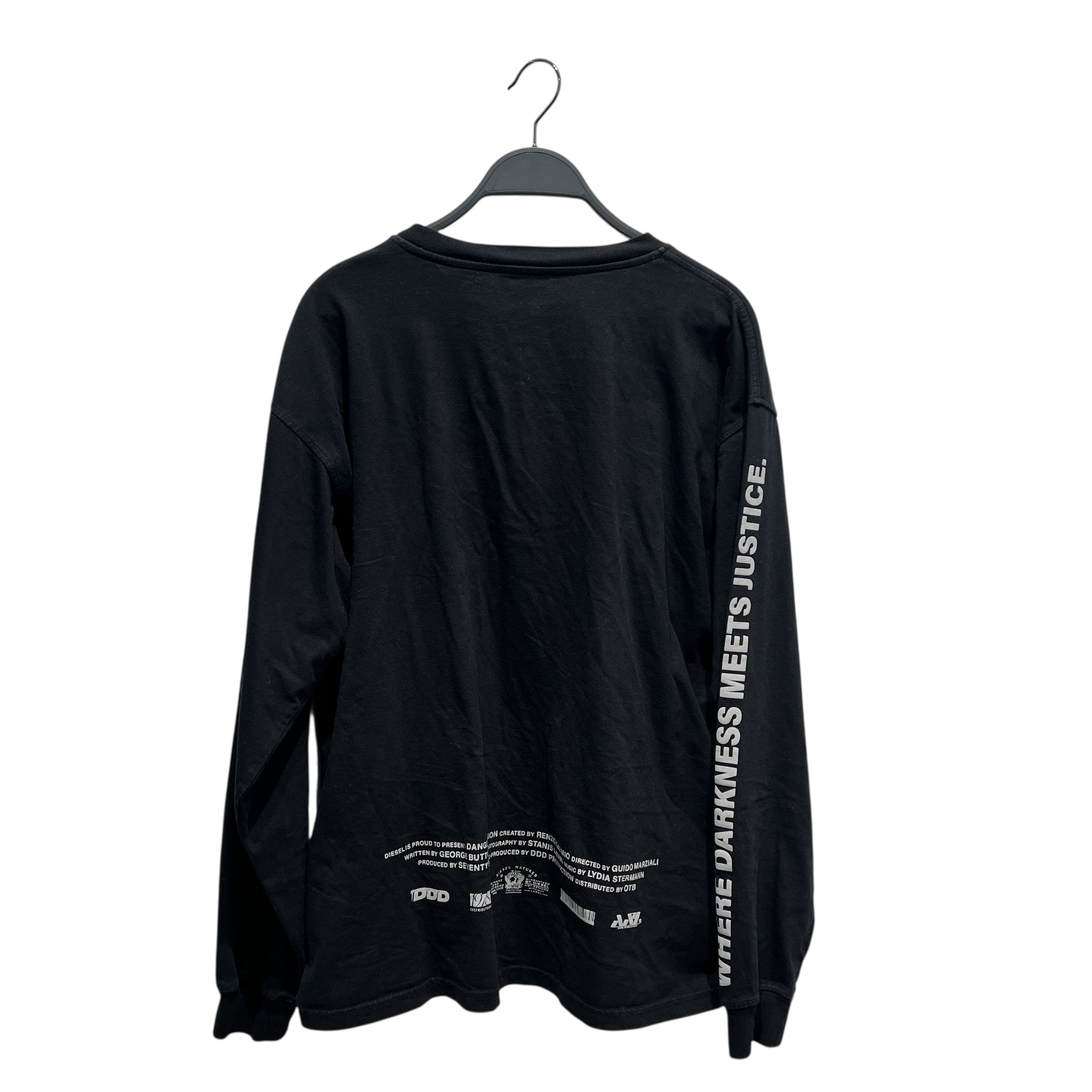 DIESEL/LS T-Shirt/S/Cotton/BLK/Graphic/CLOWN /T-BOX-LS-P1 view 2
