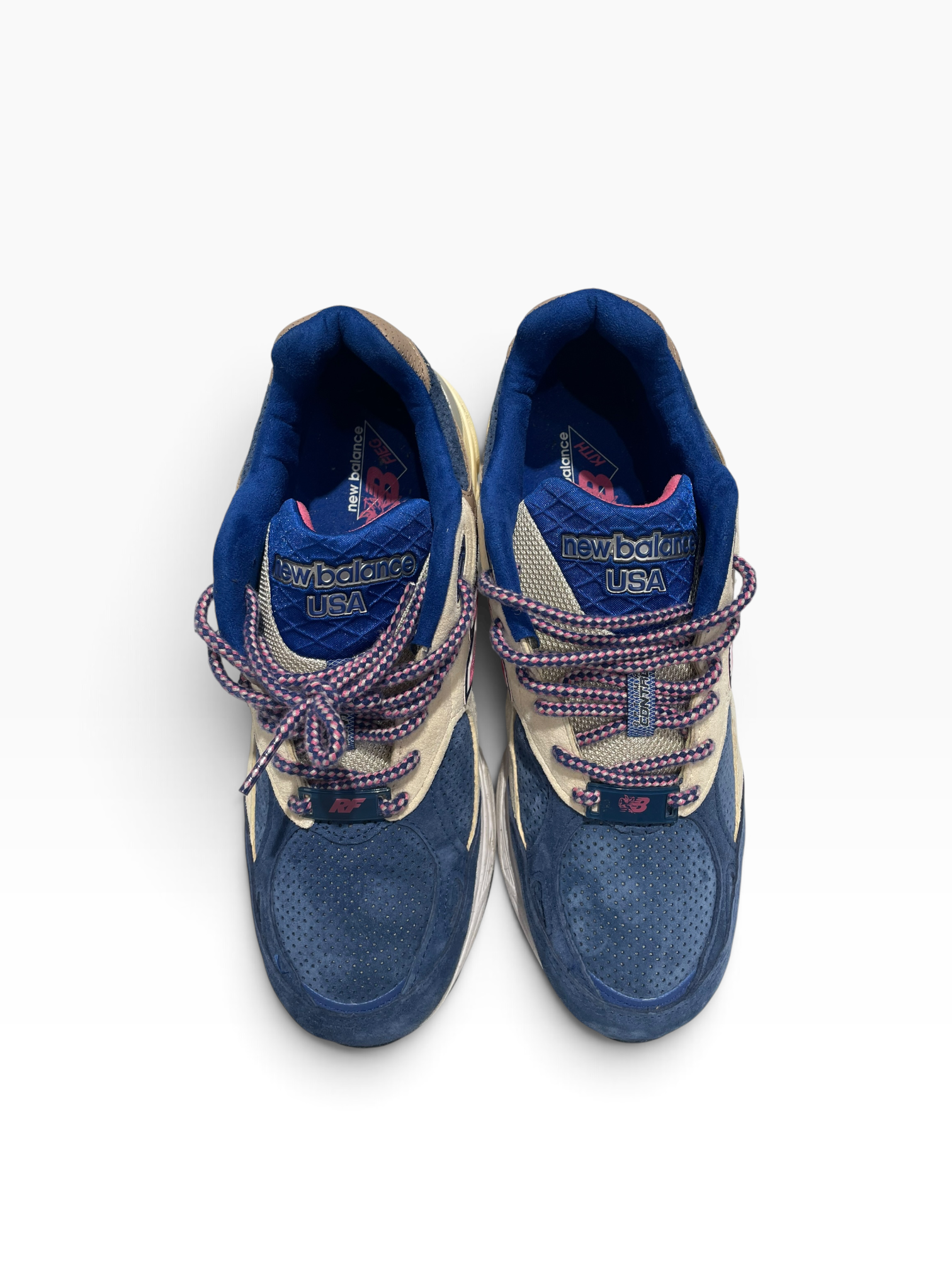 NEW BALANCE/KITH/Low-Sneakers/US 10/Suede/BLU/990v3 'Daytona' view 3