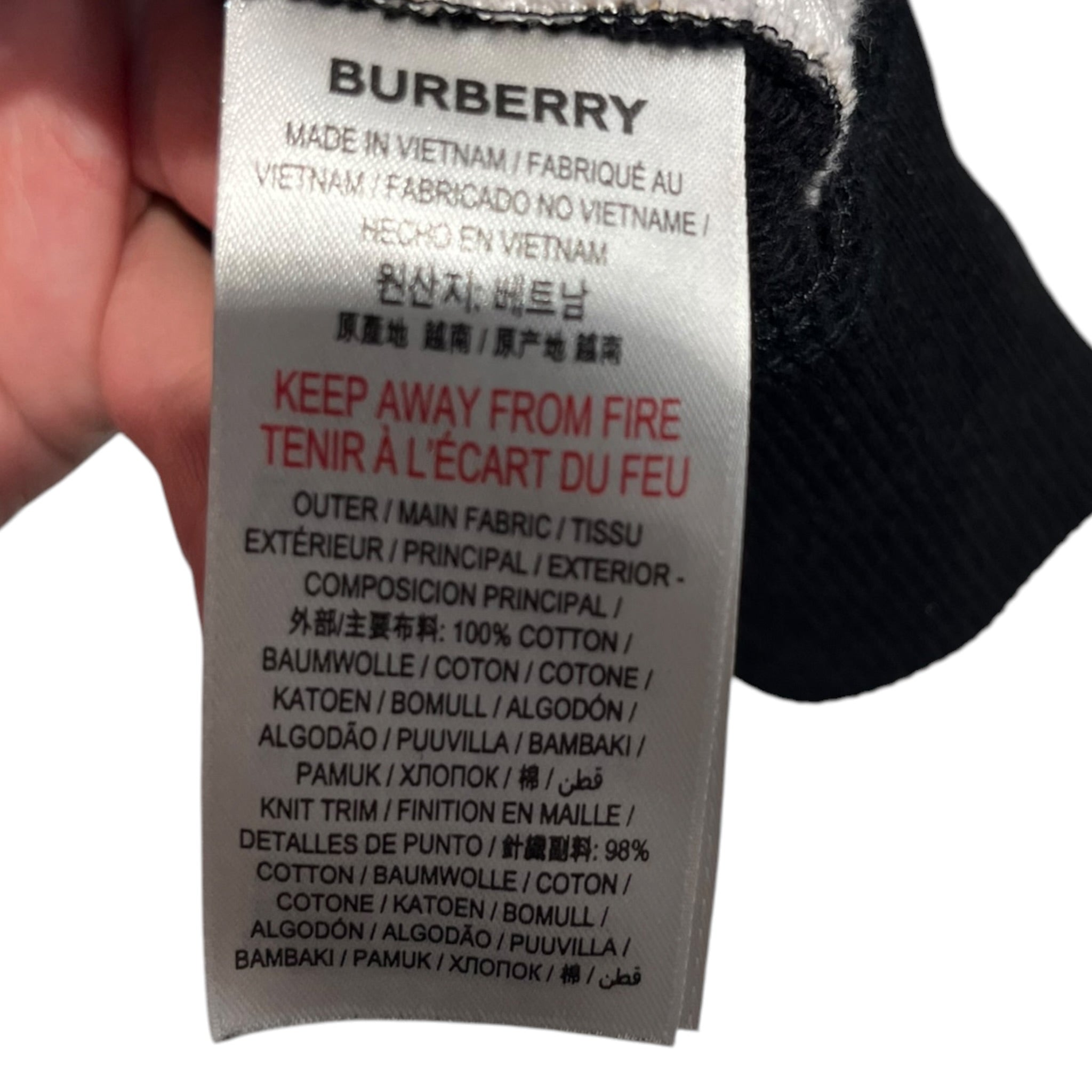 BURBERRY/Jacket/S/Cotton/BLK/ view 2
