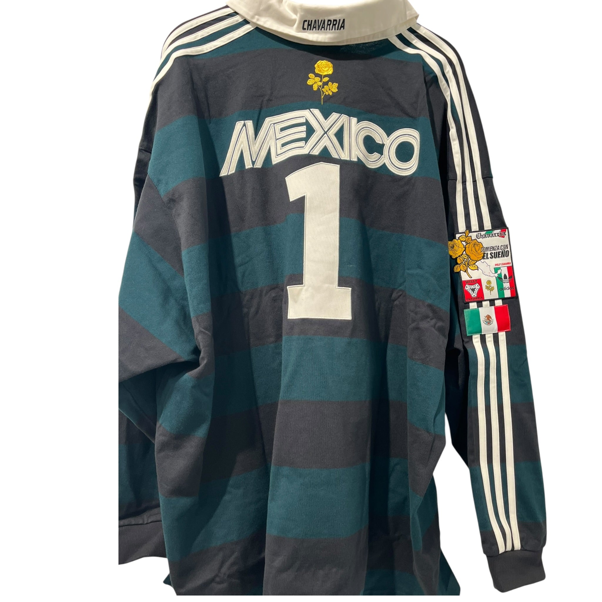 WILLY CHAVARRIA/adidas/Sweatshirt/XXL/Cotton/BLK/WORLD CUP MEXICO CREWNECK view 2