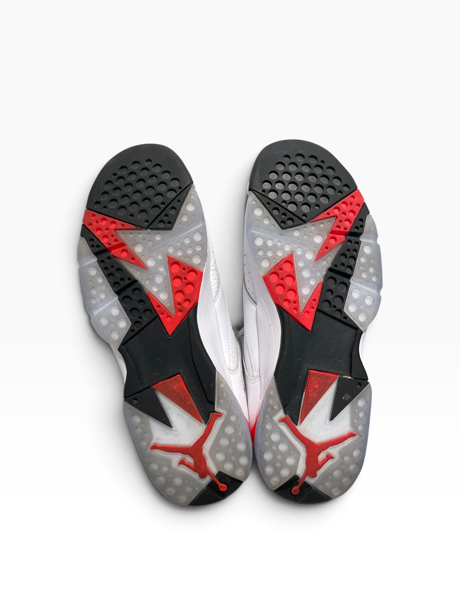 NIKE/Hi-Sneakers/US 10/Leather/WHT/Jordan 7 "White Infrared" view 3