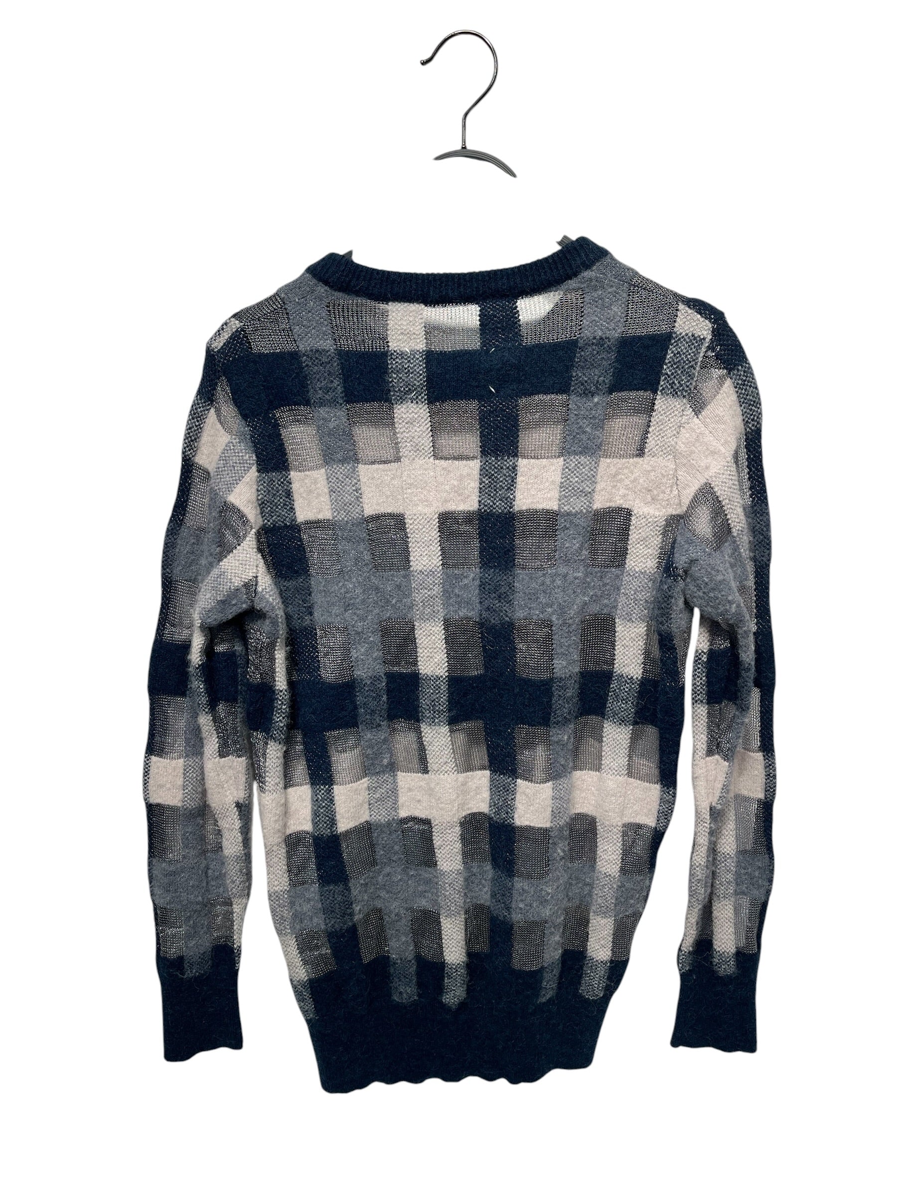 Maison Martin Margiela/Sweater/M/Gingham Check/Polyester/NVY/ view 2