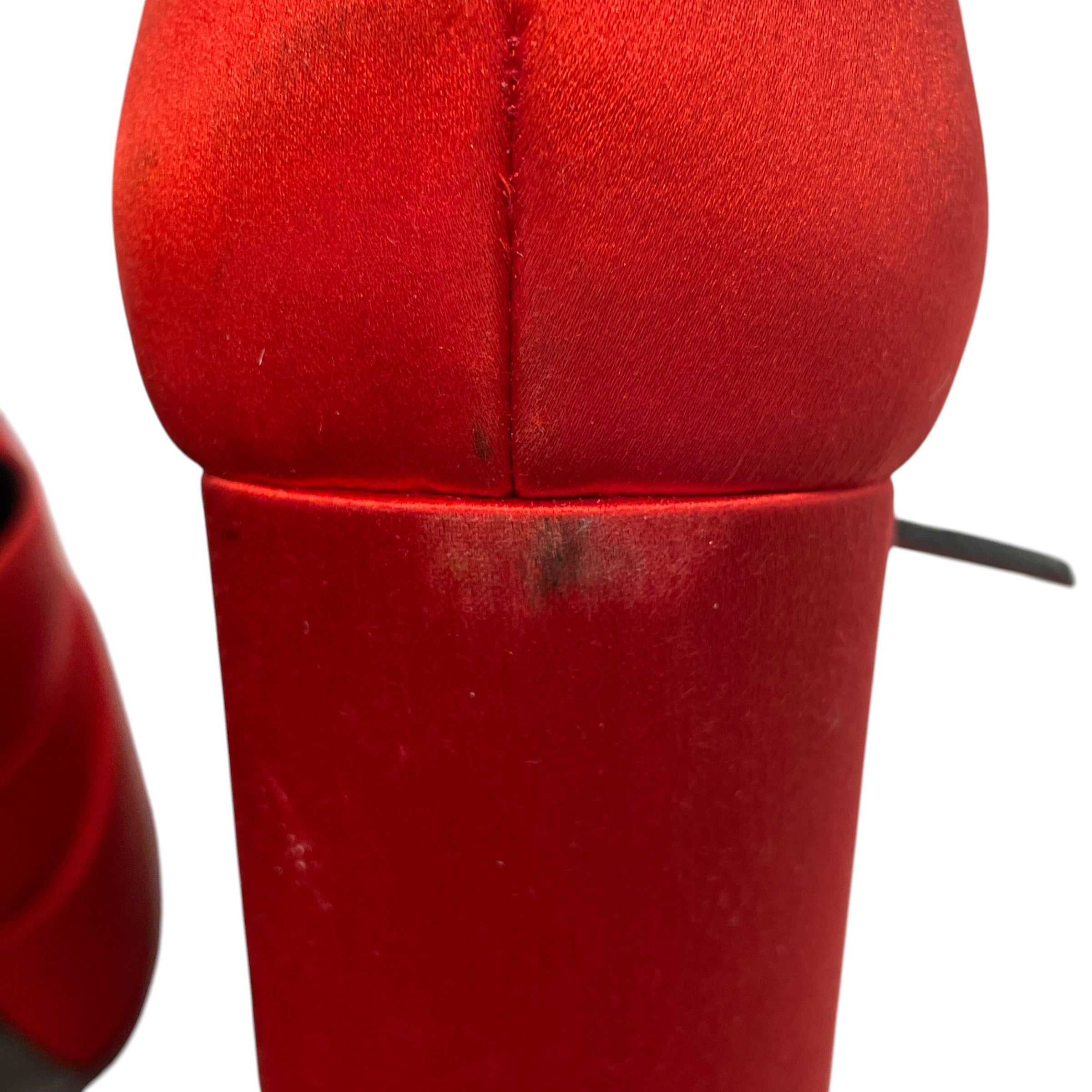 VERSACE/Heels/EU 41/Silk/RED/Ankle Strap/ view 5