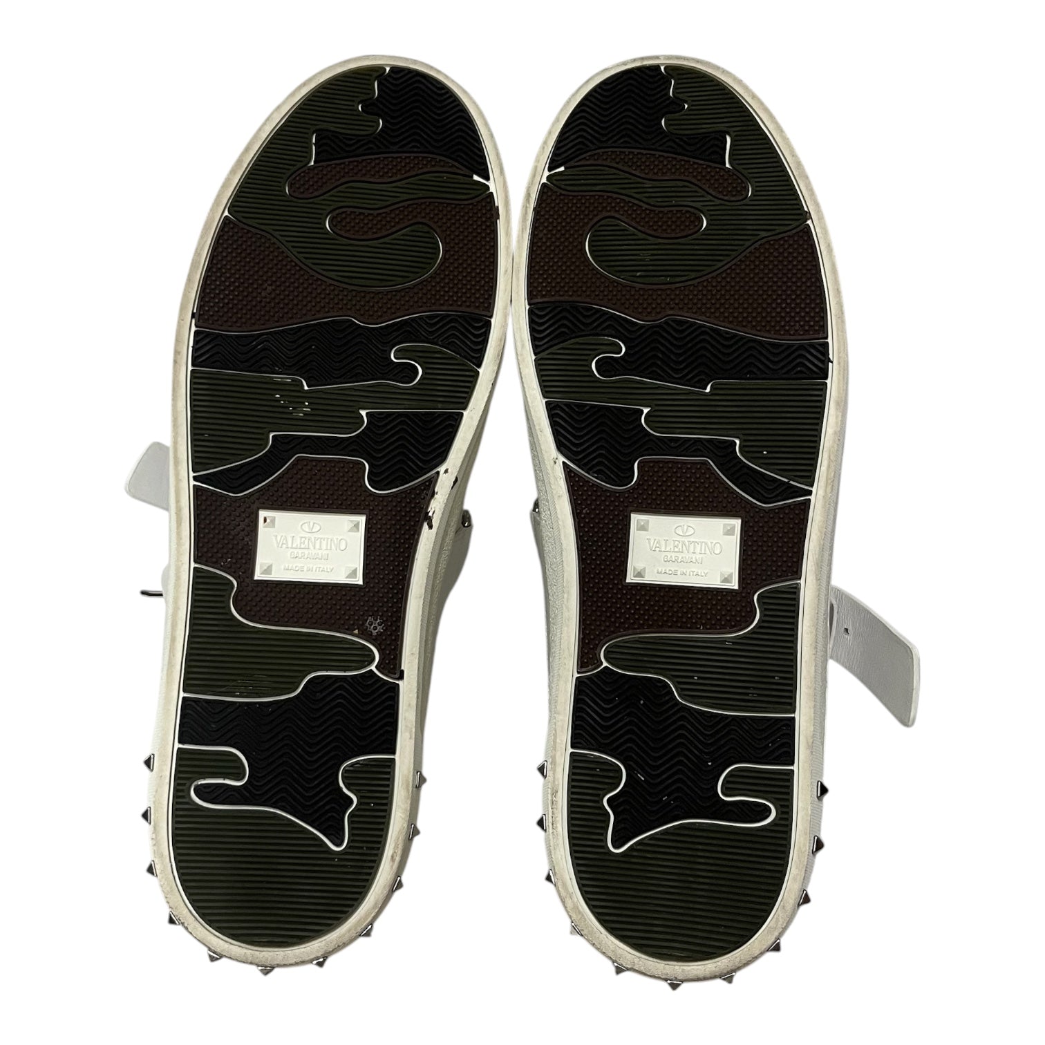 VALENTINO/Low-Sneakers/EU 43.5/Leather/WHT/valentino buckl strap wht shoe view 3