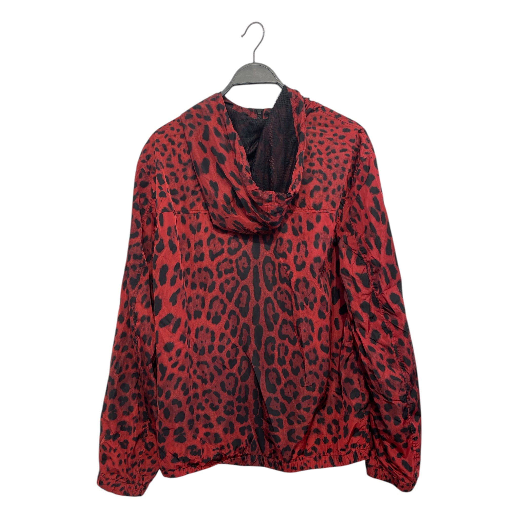 DOLCE&GABBANA/Windbreaker/48/Nylon/RED/Animal Pattern/cheetah print red & blk view 2