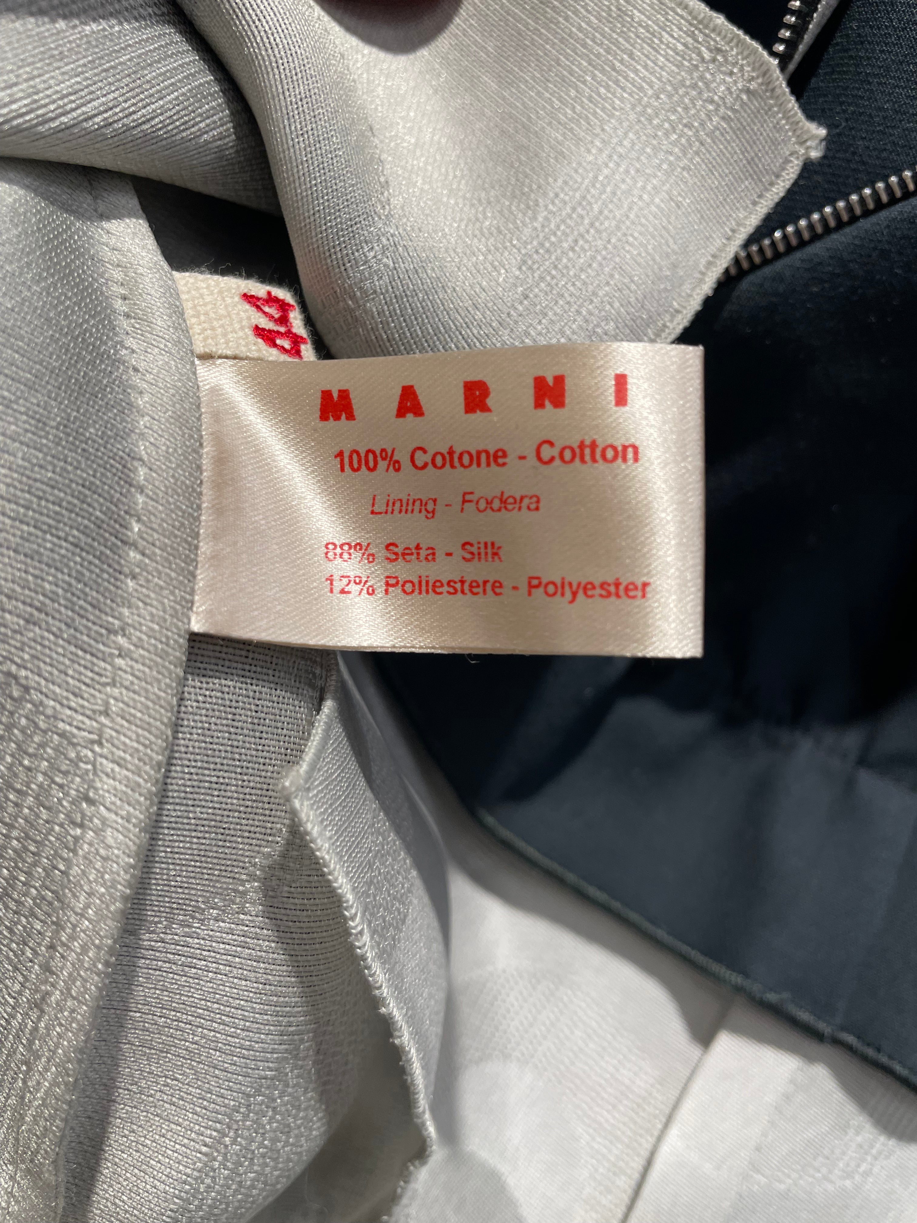 MARNI/Coat/M/Cotton/BLK/Ruffle Zip Up view 5