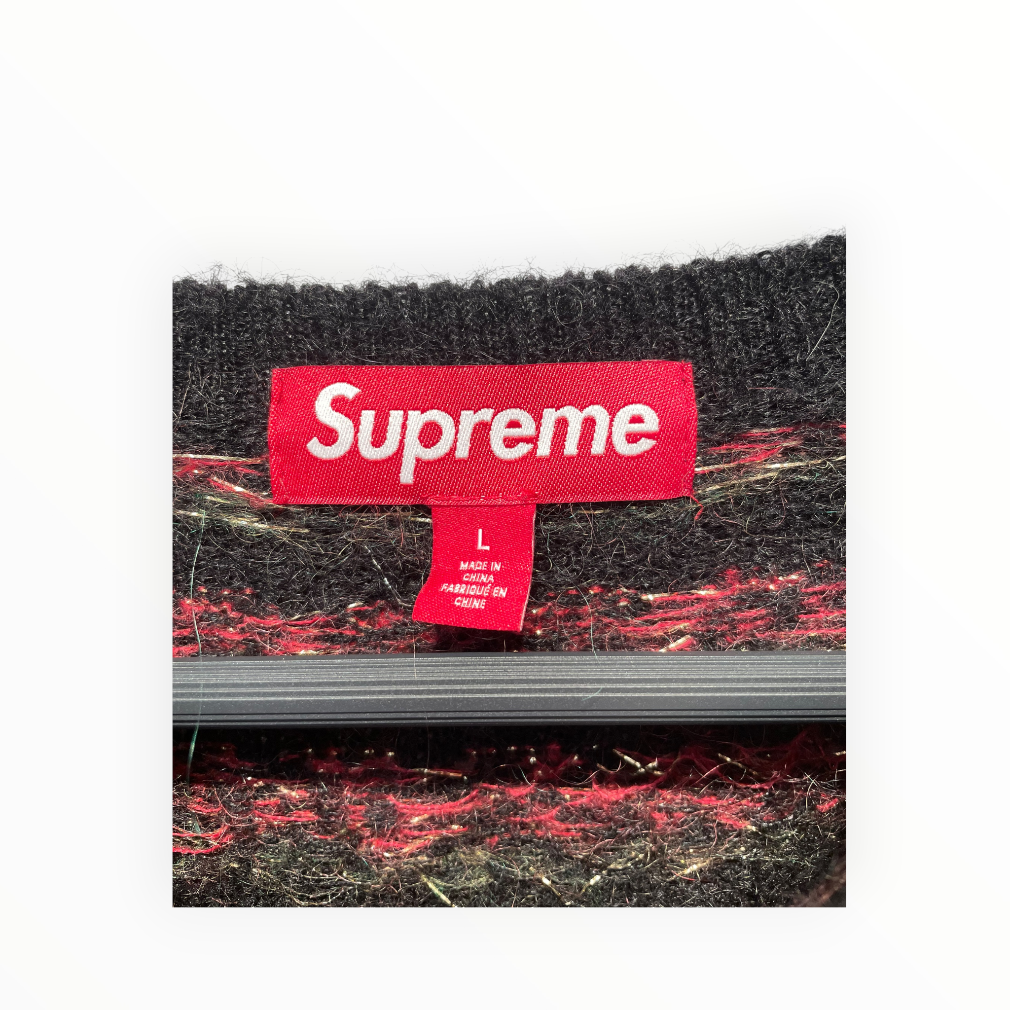 Supreme/Sweater/L/Floral Pattern/Wool/BLK/ROSE PRINT view 3