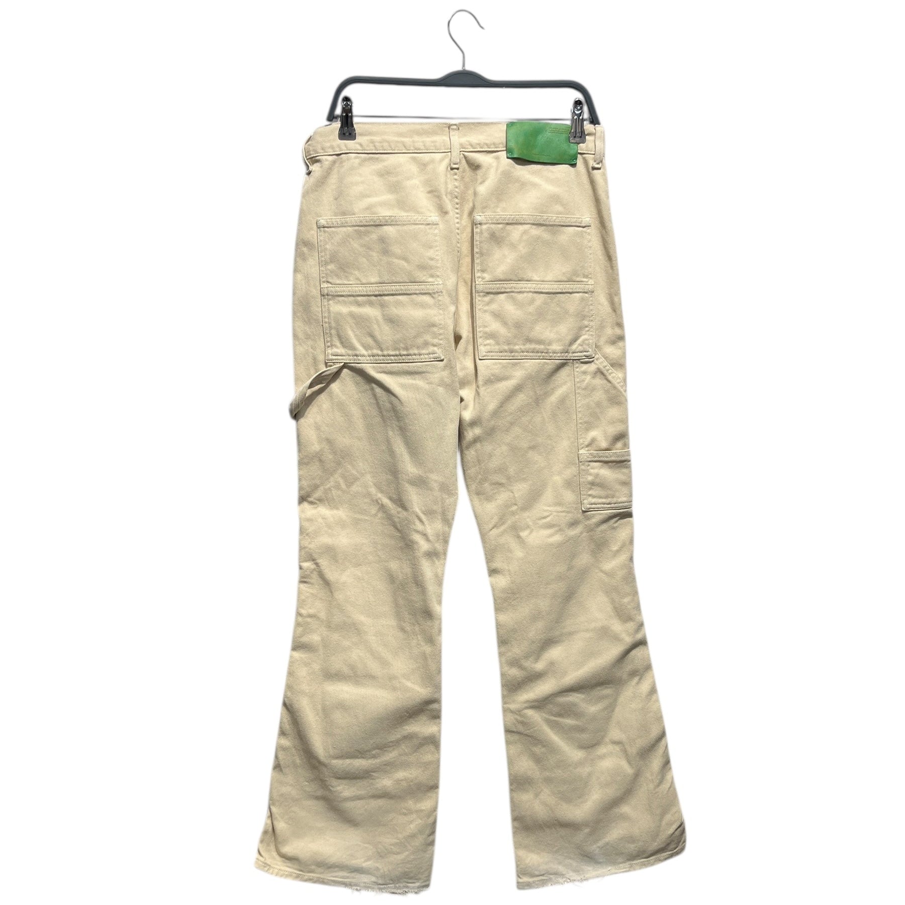 OFF-WHITE/Bootcut Pants/30/Cotton/WHT/Varsity Double Knee view 2