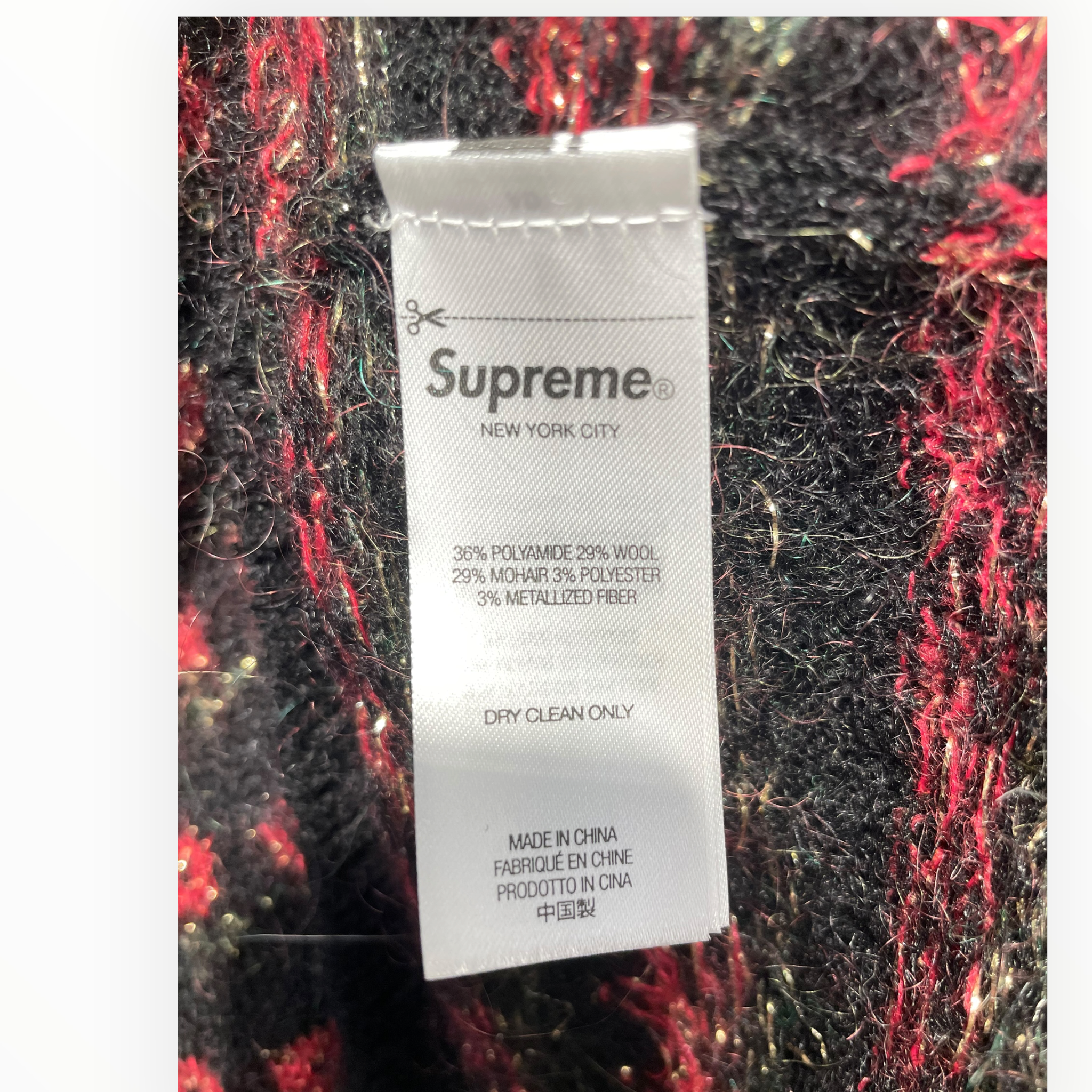 Supreme/Sweater/L/Floral Pattern/Wool/BLK/ROSE PRINT view 4