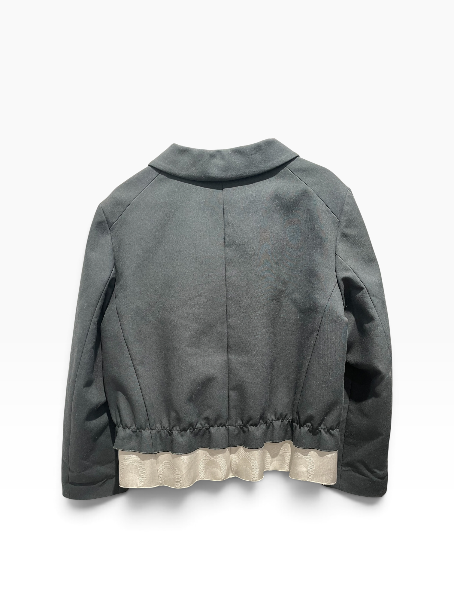 MARNI/Coat/M/Cotton/BLK/Ruffle Zip Up view 2