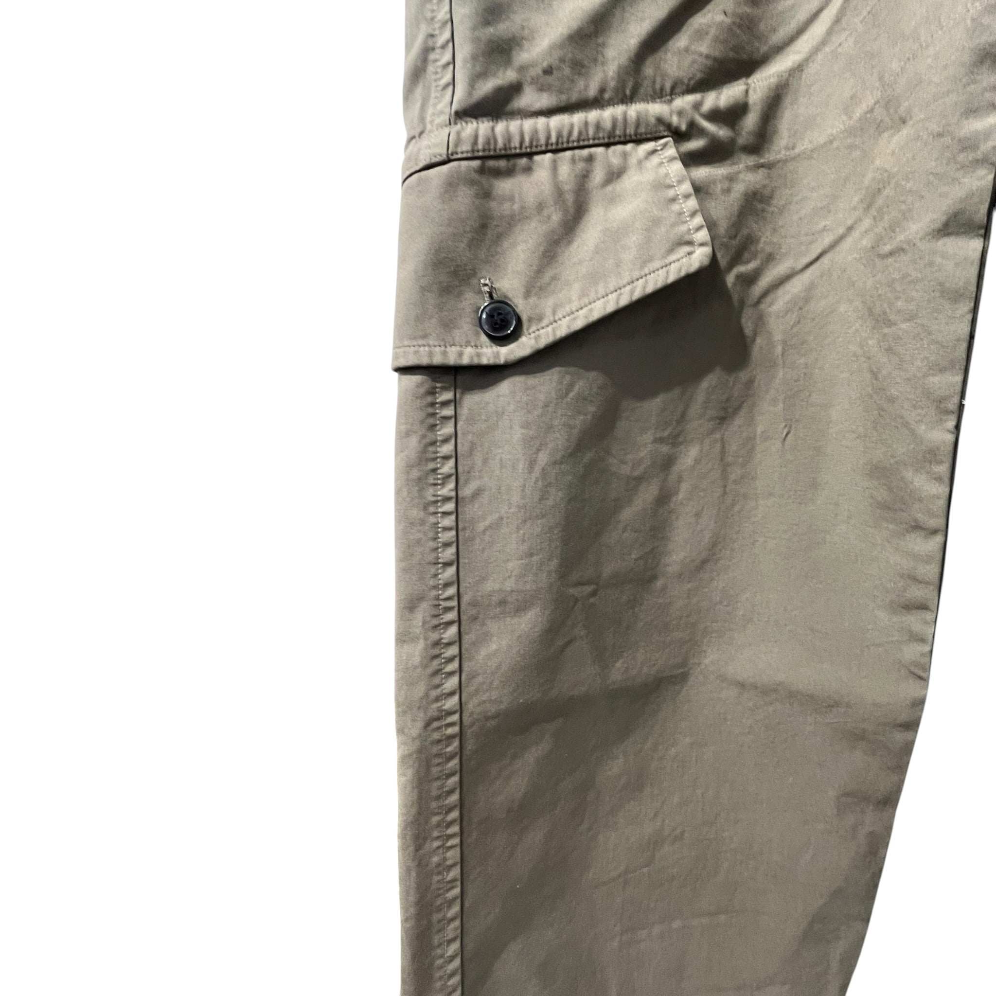 DRIES VAN NOTEN/Cargo Pants/46/Cotton/GRN/OLIVE CARGO PANTS SIDEWAY PCKT view 2