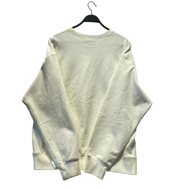 /Sweatshirt/XL/WHT/Cotton/