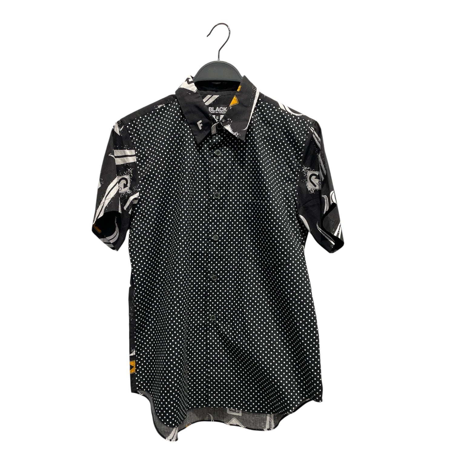 BLACK COMME des GARCONS/SS Shirt/S/Cotton/BLK/Polka Dot/AD2020 Signage Polka view 1