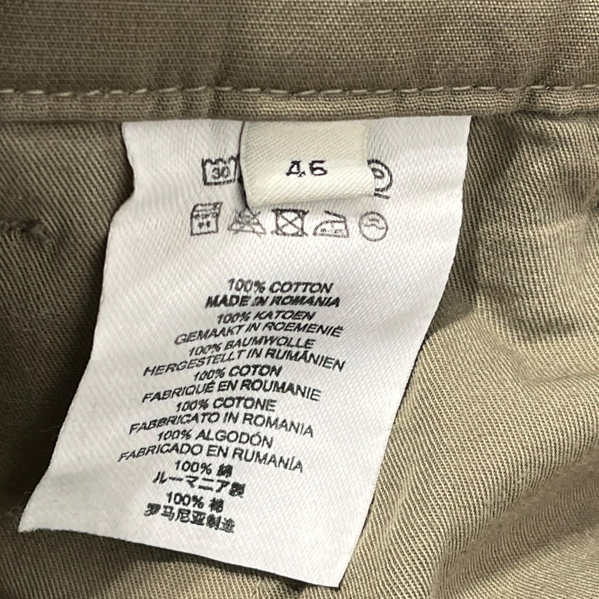 DRIES VAN NOTEN/Cargo Pants/46/Cotton/GRN/OLIVE CARGO PANTS SIDEWAY PCKT view 5