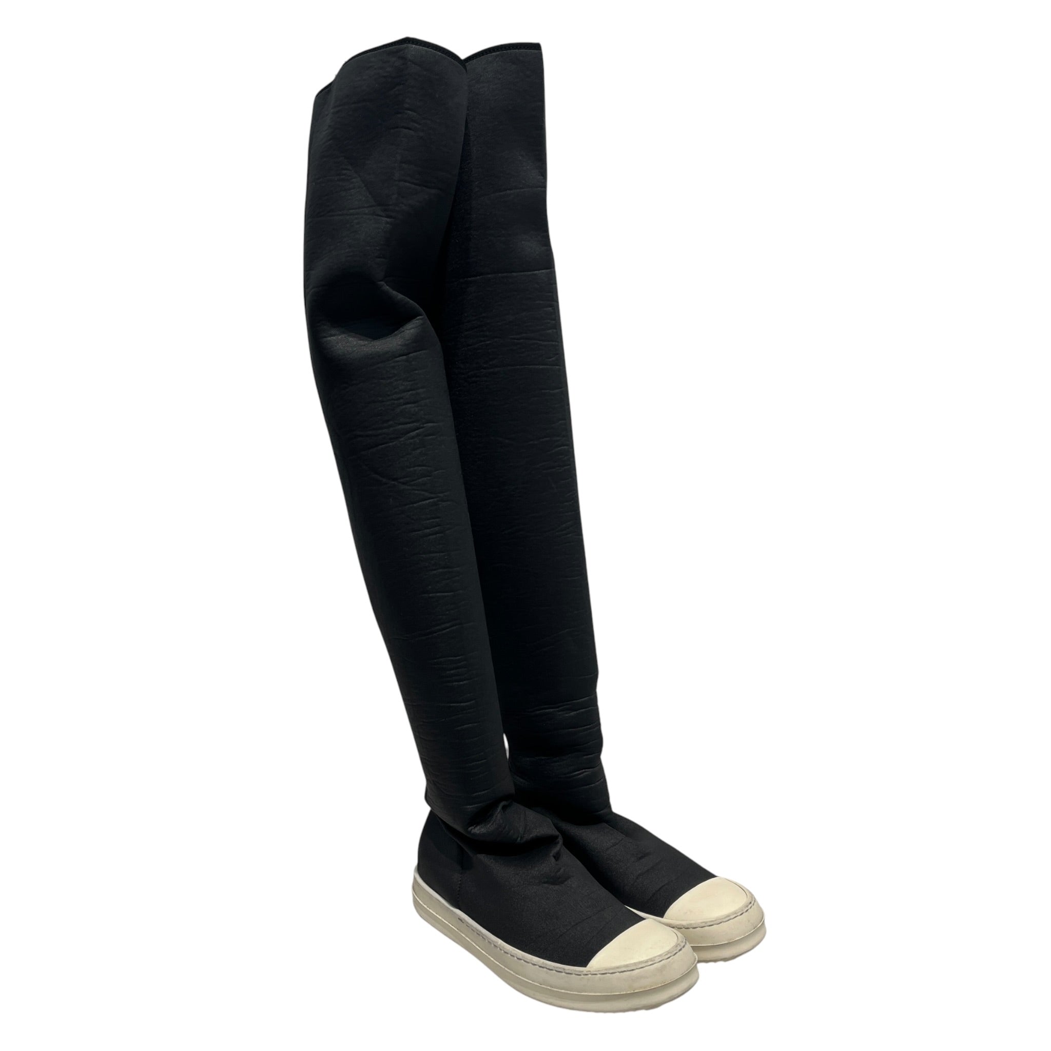 RICK OWENS DRKSHDW/Hi-Sneakers/US 6/BLK/sock sneaker view 1