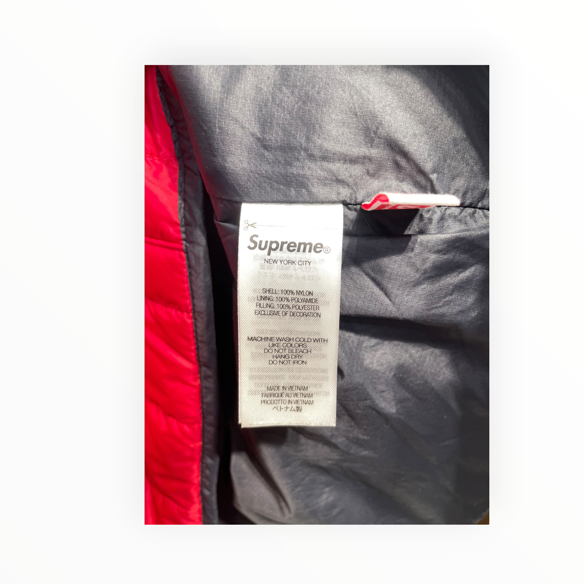 Supreme/Puffer Vest/XL/Polyester/RED/QUILTJED RED VEST view 4