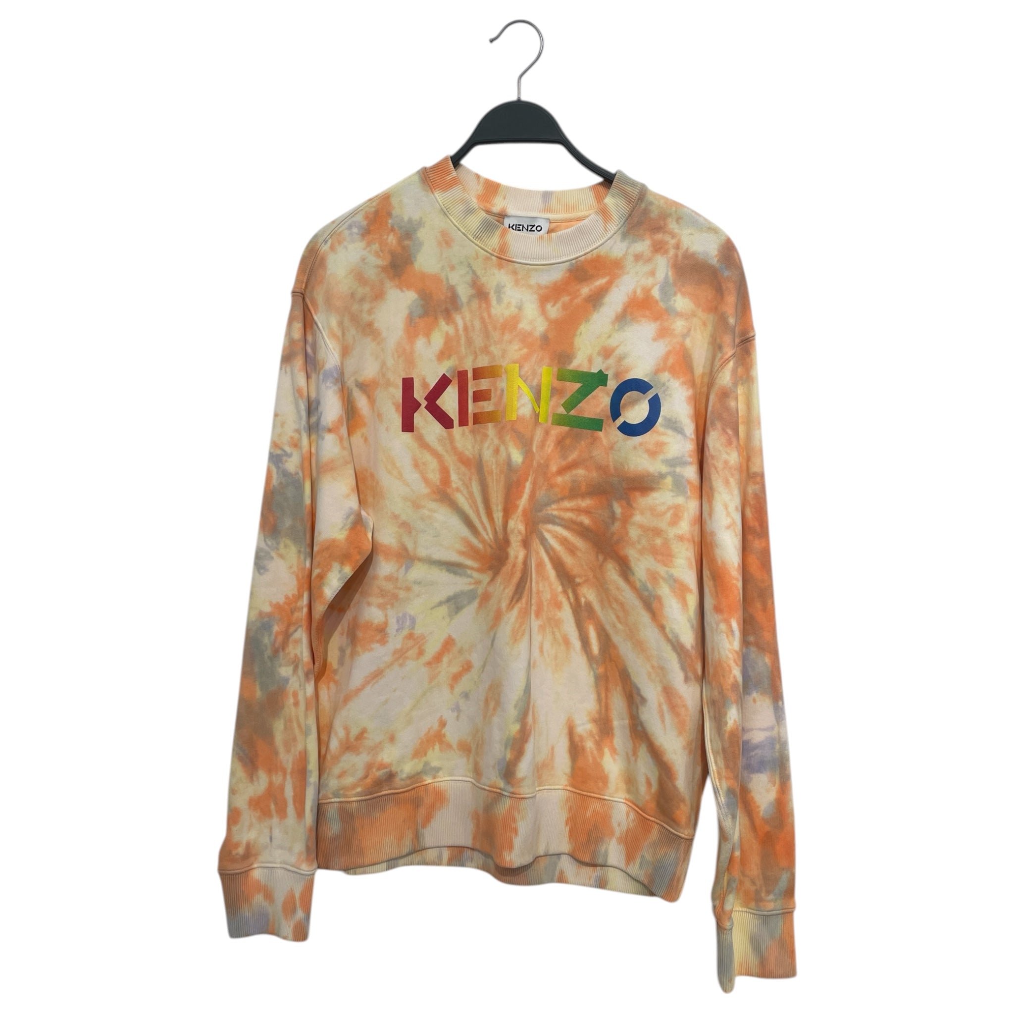KENZO/Sweatshirt/L/All Over Print/Cotton/ORN/rainbow logo/tie-dye view 1