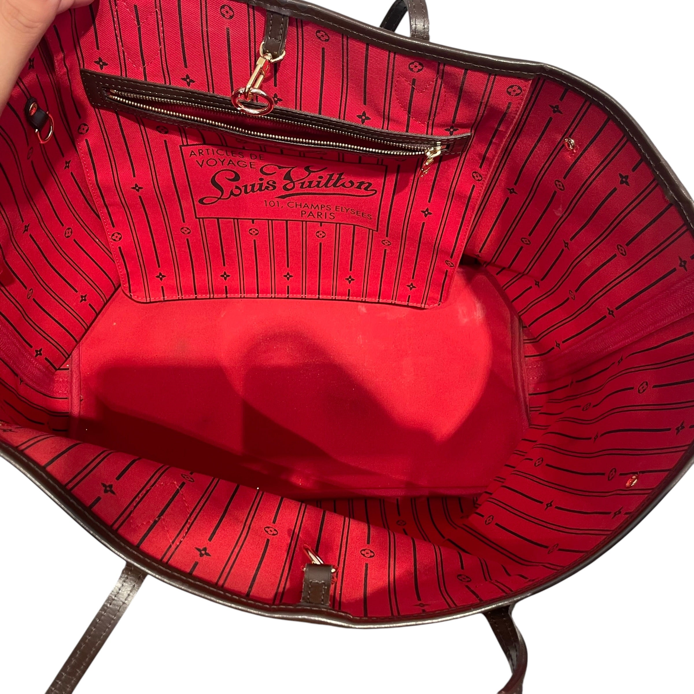 LOUIS VUITTON/Bag/All Over Print/BRW/Neverfull tote view 4