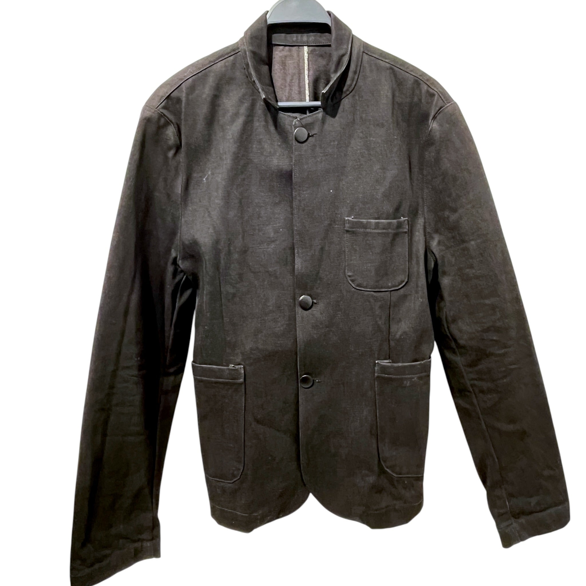 HOPKIRK/Denim Jkt/XL/Cotton/BLK/Single Breasted/SALVAGE POCKETS MAXFIELD view 1