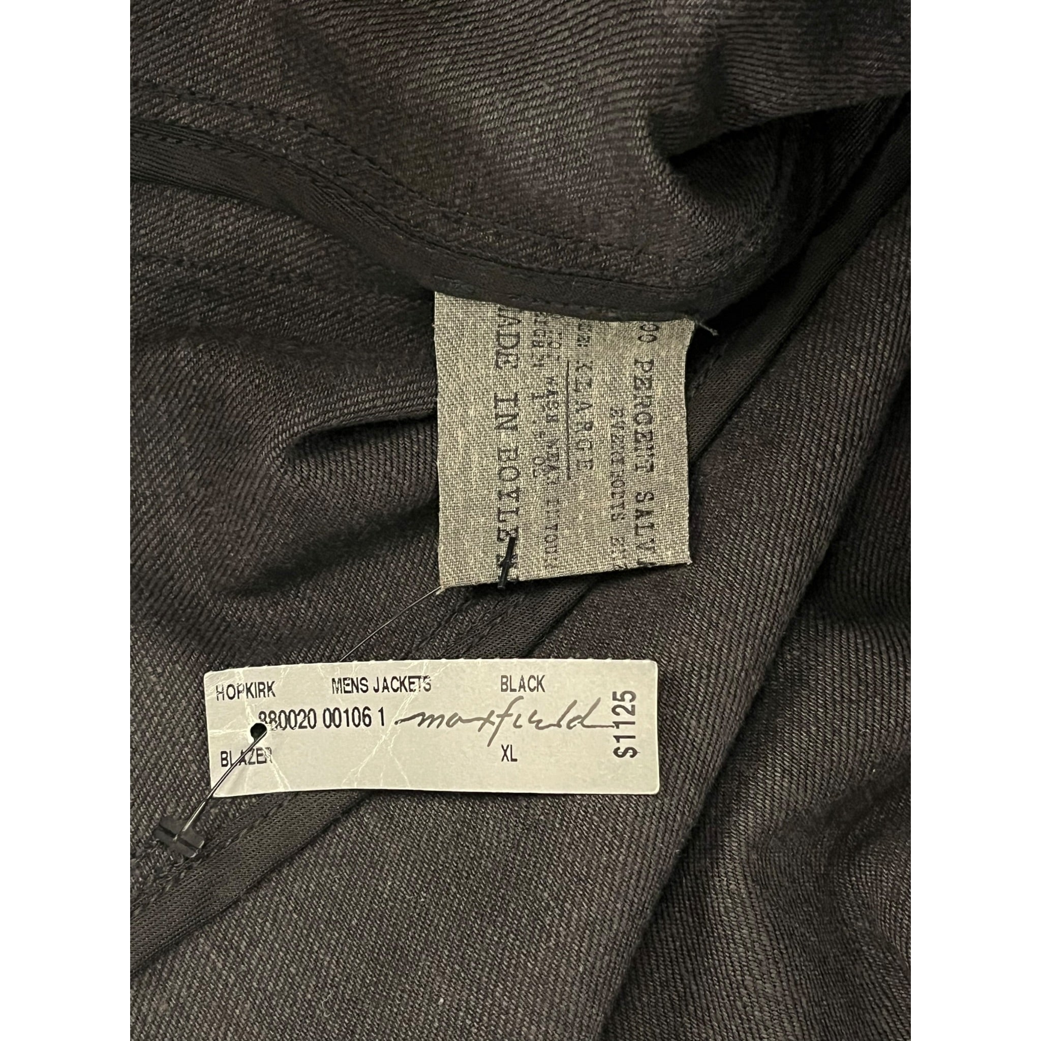 HOPKIRK/Denim Jkt/XL/Cotton/BLK/Single Breasted/SALVAGE POCKETS MAXFIELD view 3