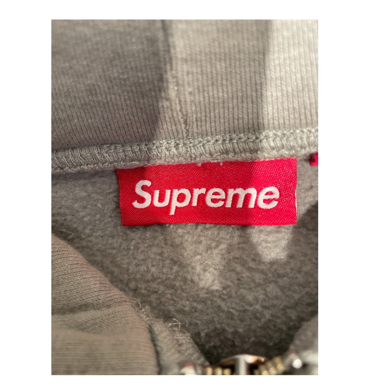 Supreme/Hoodie/M/Cotton/GRY/Mini Box logo w/ Zipper view 3