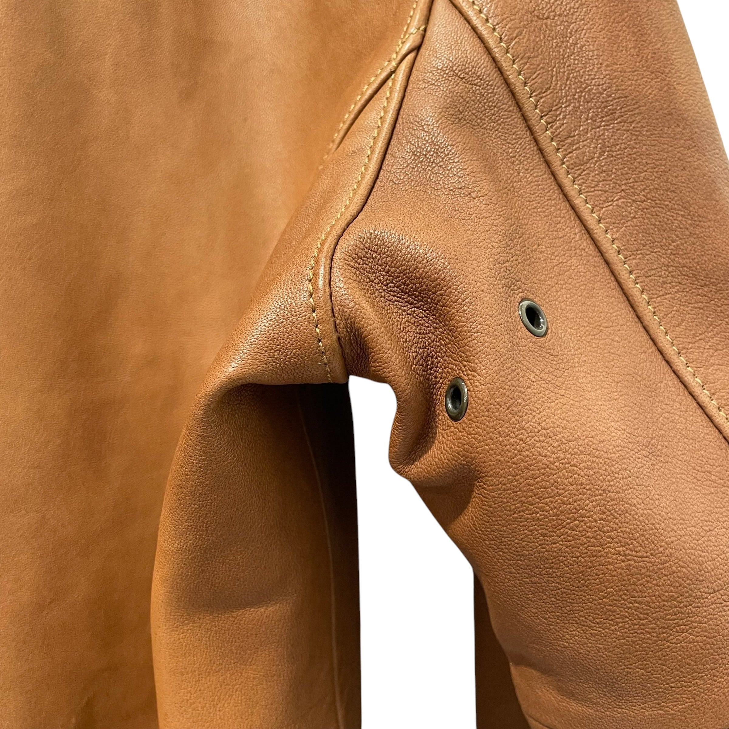 POLO RALPH LAUREN/Leather Jkt/M/Leather/CML/ view 3