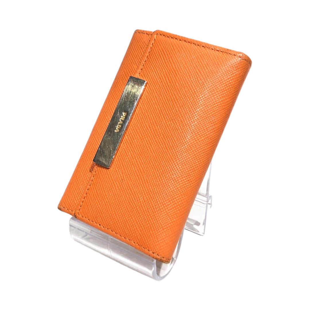 PRADA/OS/Leather/ORN/key holder view 1
